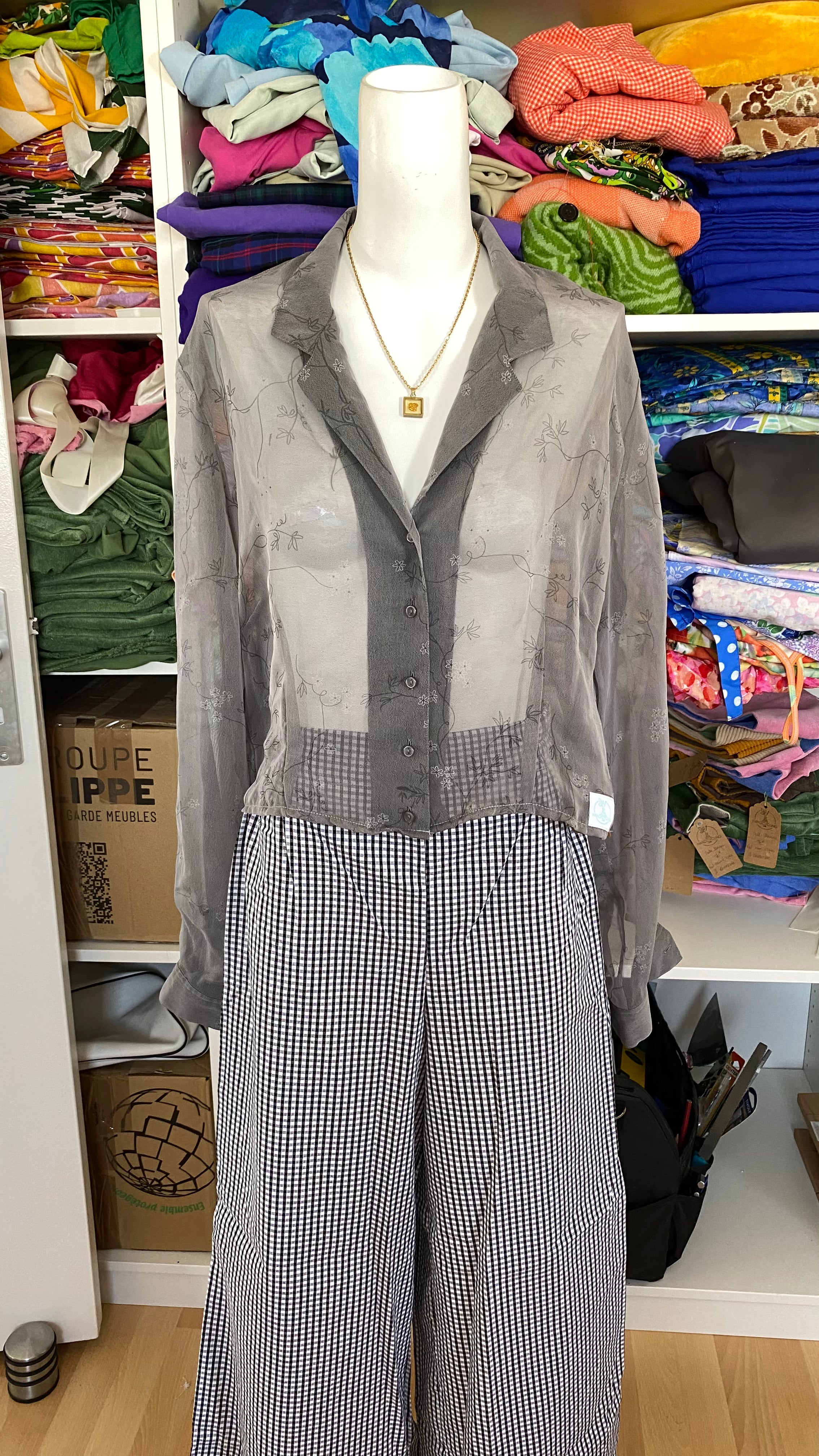 Cropped • T.36 à 40 • Chemise transparente