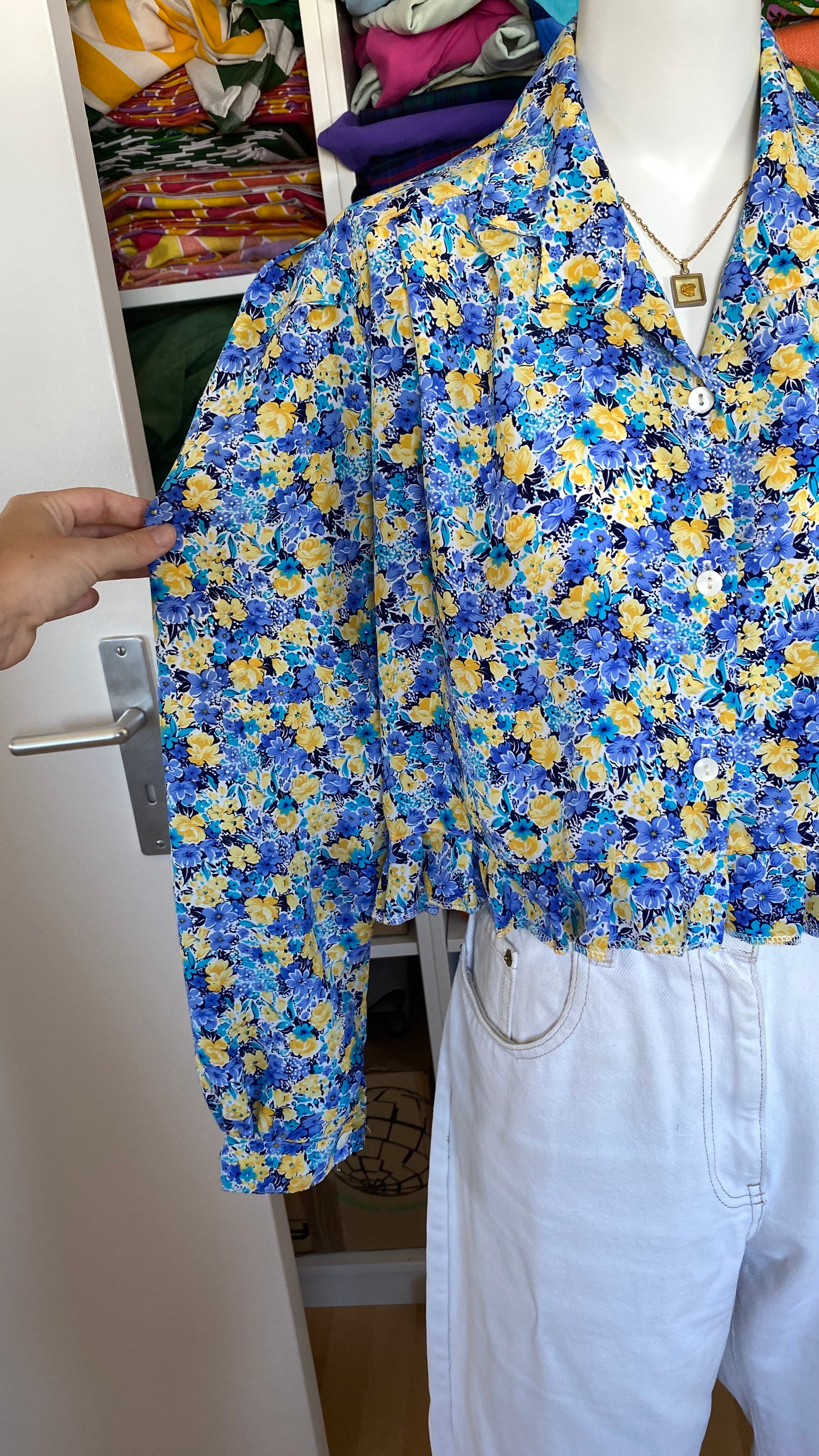 Froufrou • T. 36 à 42 • Chemise crop top liberty