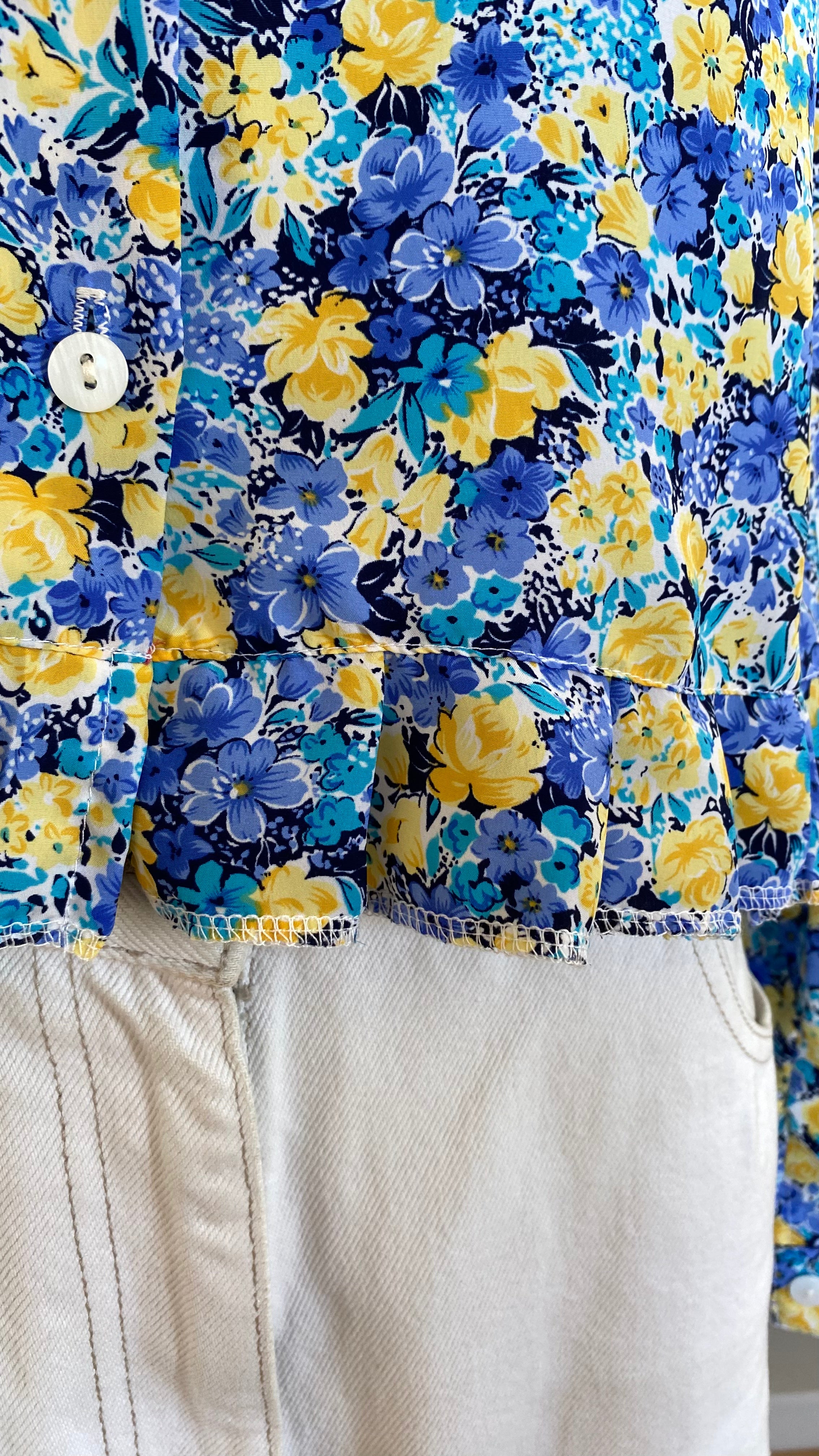 Froufrou • T. 36 à 42 • Chemise crop top liberty
