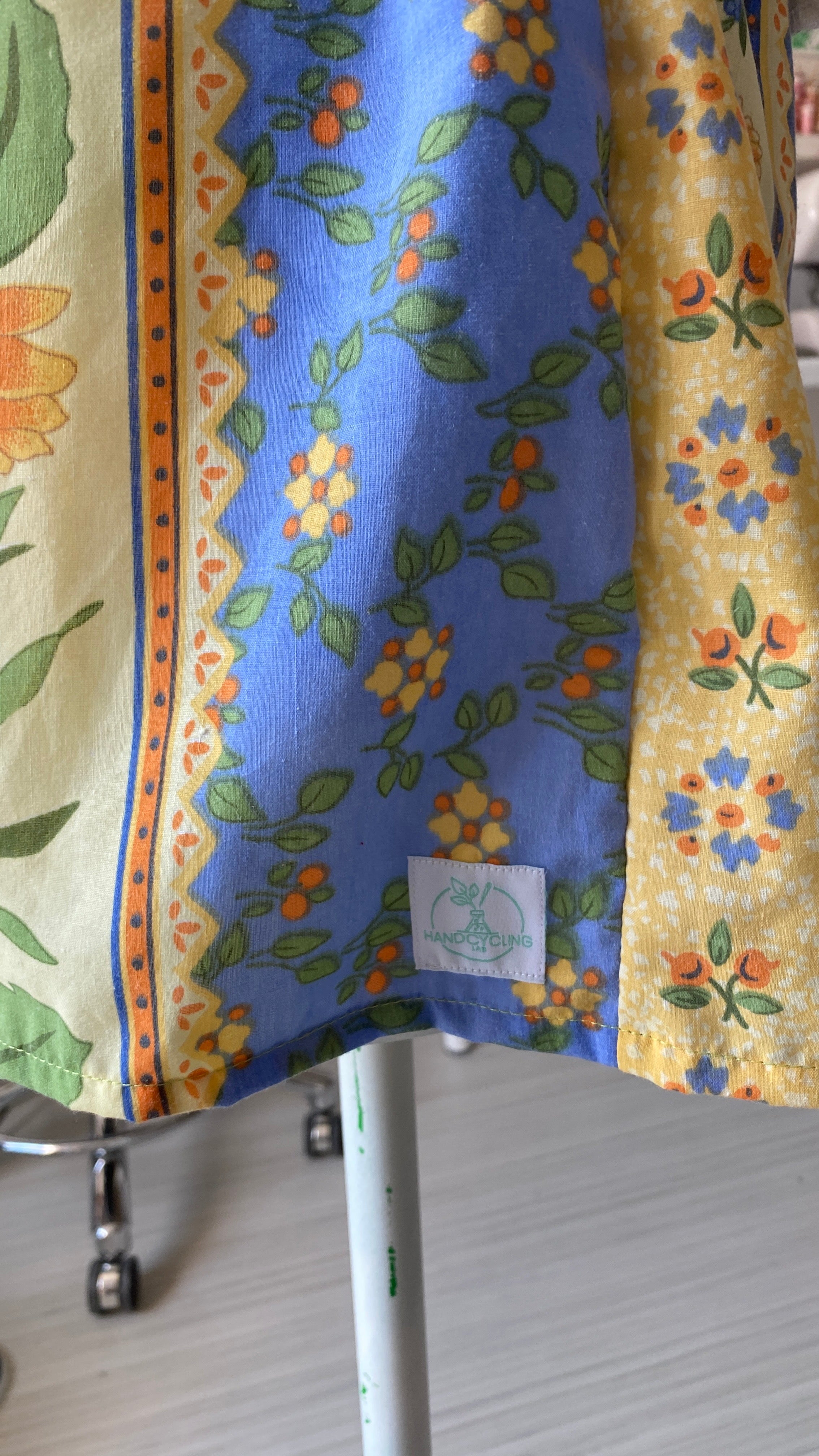Short • T.XS/S et M • Short upcyclé provençal pastel