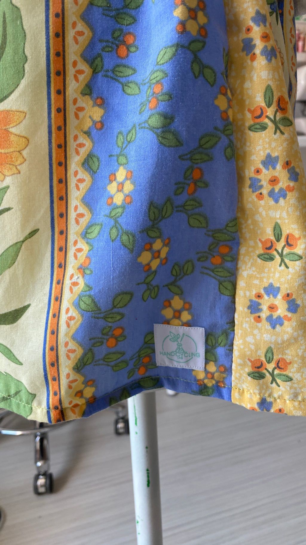 Short • T.XS/S et M • Short upcyclé provençal pastel