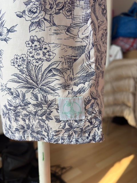 Short • T.XS/S à XL • Short coton toile de jouy bleu