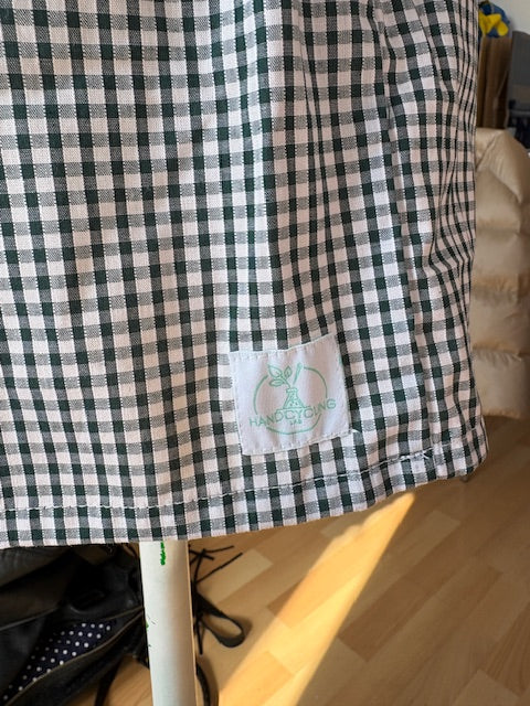 Short • T.XS/S à XL • Short coton vichy vert foncé