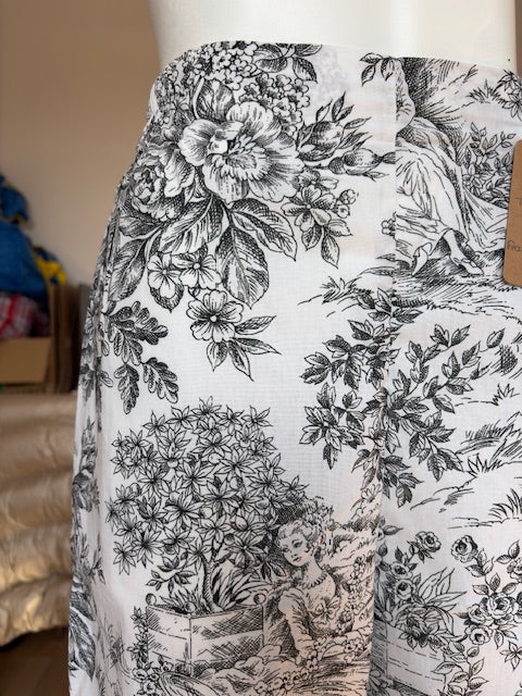 Pantalon • T.XS/S à XL • Pantalon coton toile de jouy noir