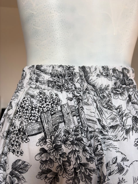 Pantalon • T.XS/S à XL • Pantalon coton toile de jouy noir