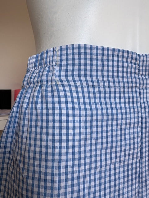 Pantalon • T.XS/S à XL • Pantalon coton vichy bleu ciel