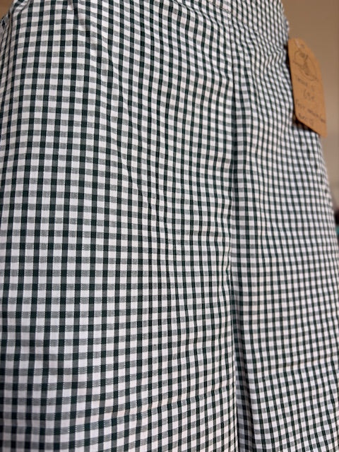 Pantalon • T.XS/S à XL • Pantalon vichy vert foncé
