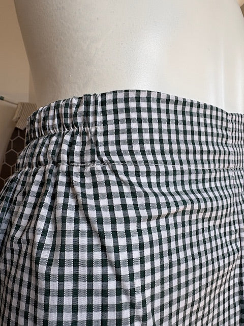 Pantalon • T.XS/S à XL • Pantalon vichy vert foncé