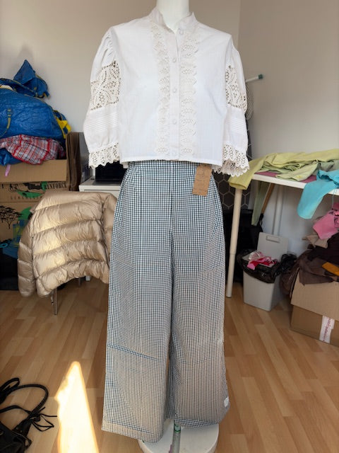 Pantalon • T.XS/S à XL • Pantalon vichy vert foncé