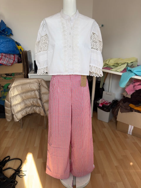 Pantalon • T.XS/S à XL • Pantalon vichy rouge