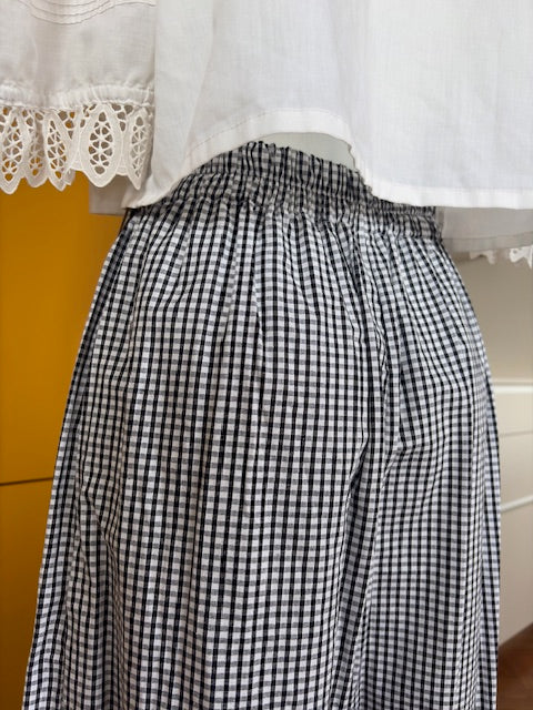 Pantalon • T.XS/S à XL • Pantalon vichy noir