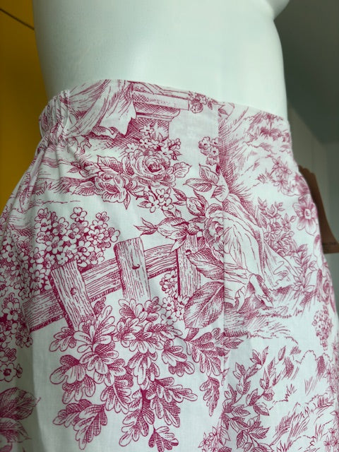 Pantalon • T.XS/S à XL • Pantalon coton toile de jouy rose