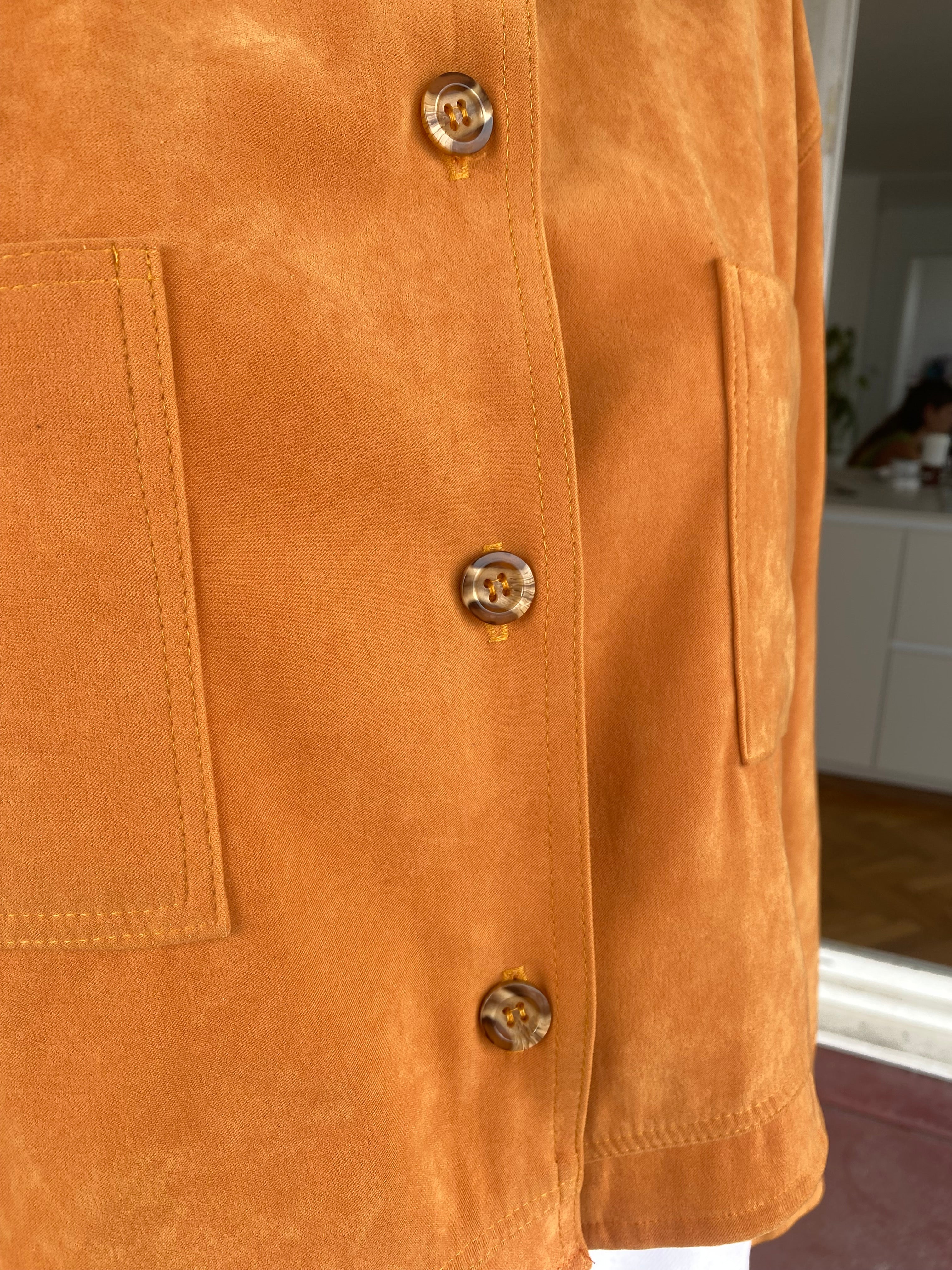 Cropped Jacket • T. 36  à 40 • Surchemise veste courte orange