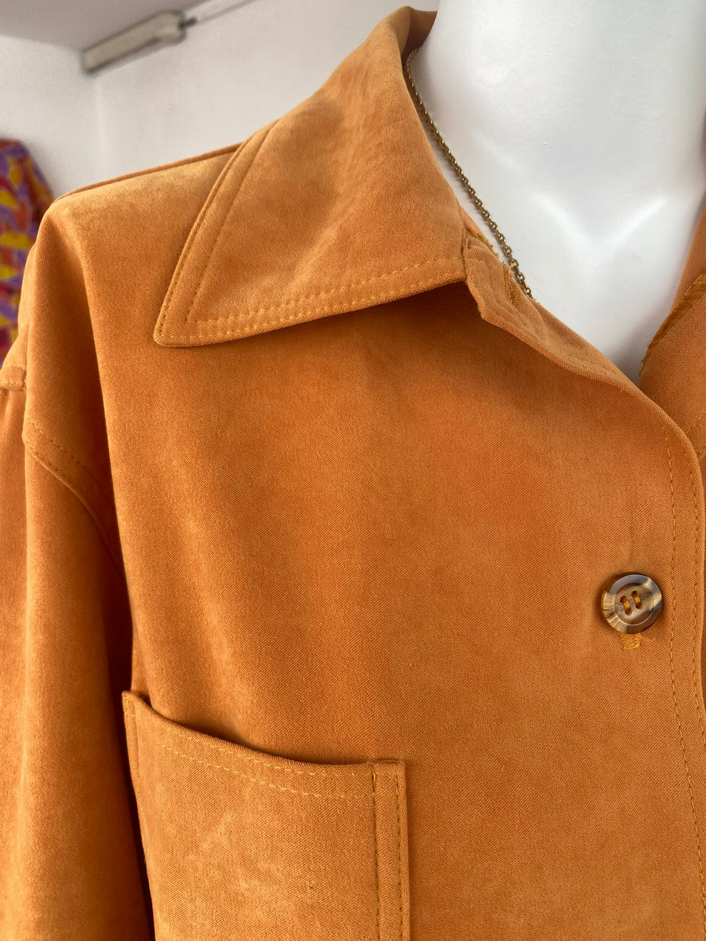 Cropped Jacket • T. 36  à 40 • Surchemise veste courte orange