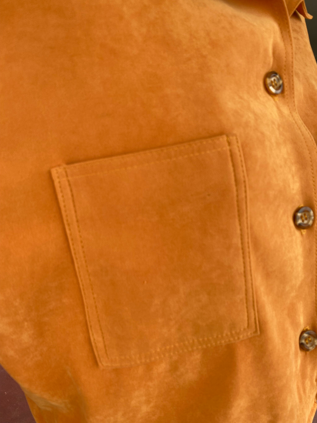 Cropped Jacket • T. 36  à 40 • Surchemise veste courte orange