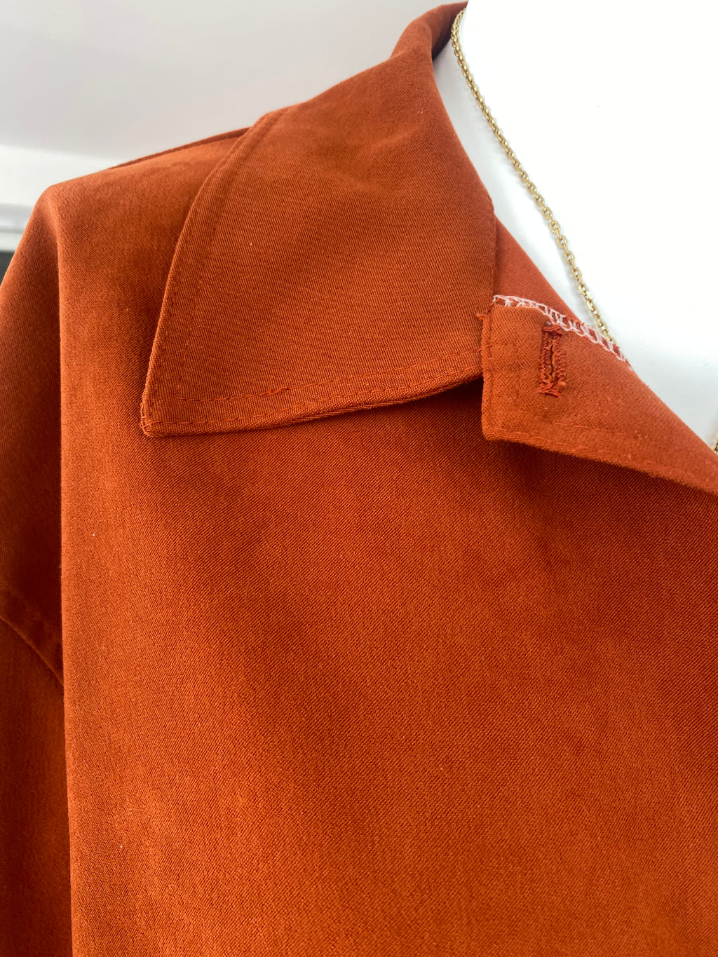 Cropped Jacket • T. 36 à 42 • Surchemise veste courte orange foncé