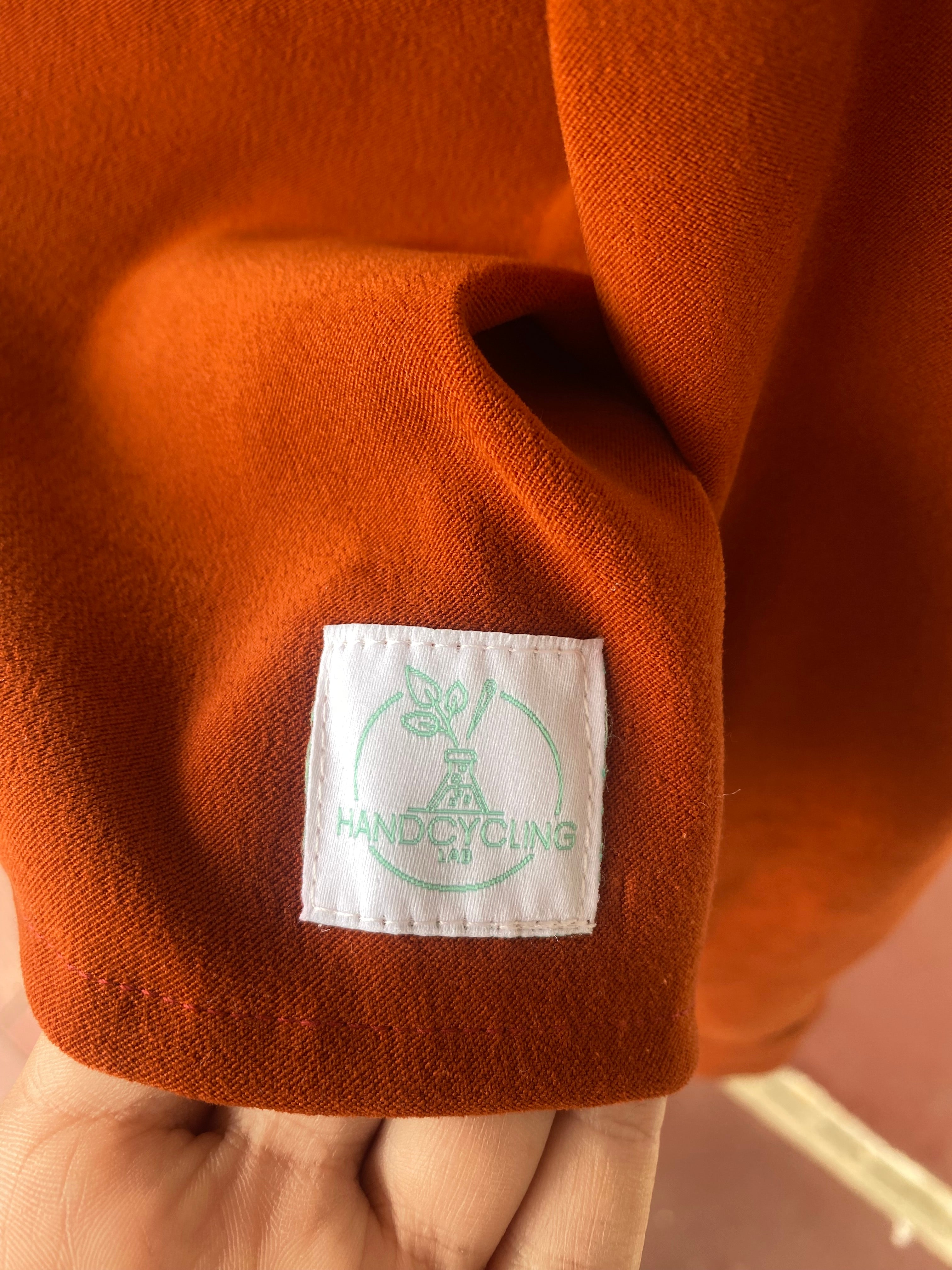 Cropped Jacket • T. 36 à 42 • Surchemise veste courte orange foncé