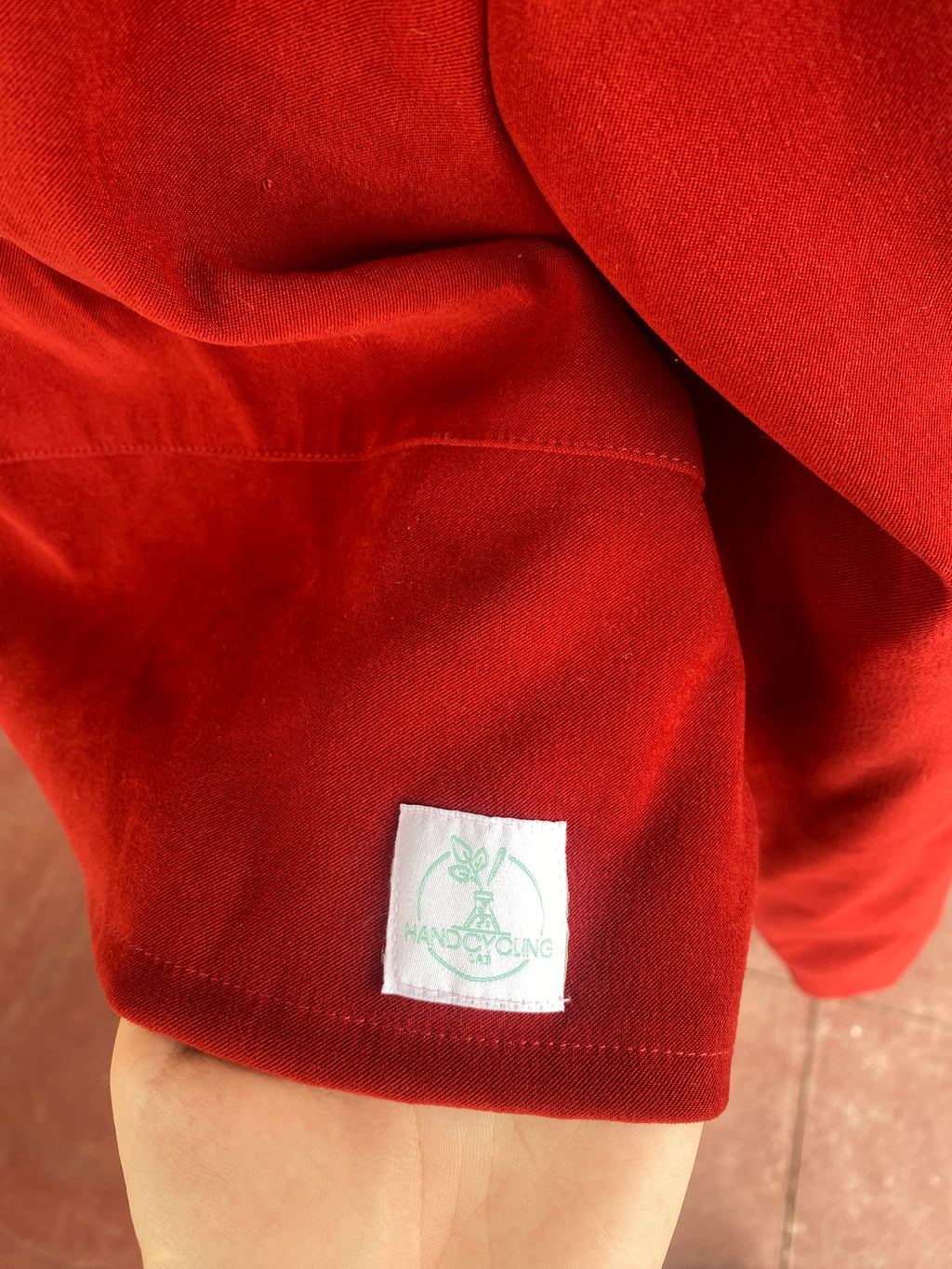 Cropped Jacket • T. 36 à 42 • Surchemise veste courte rouge foncé