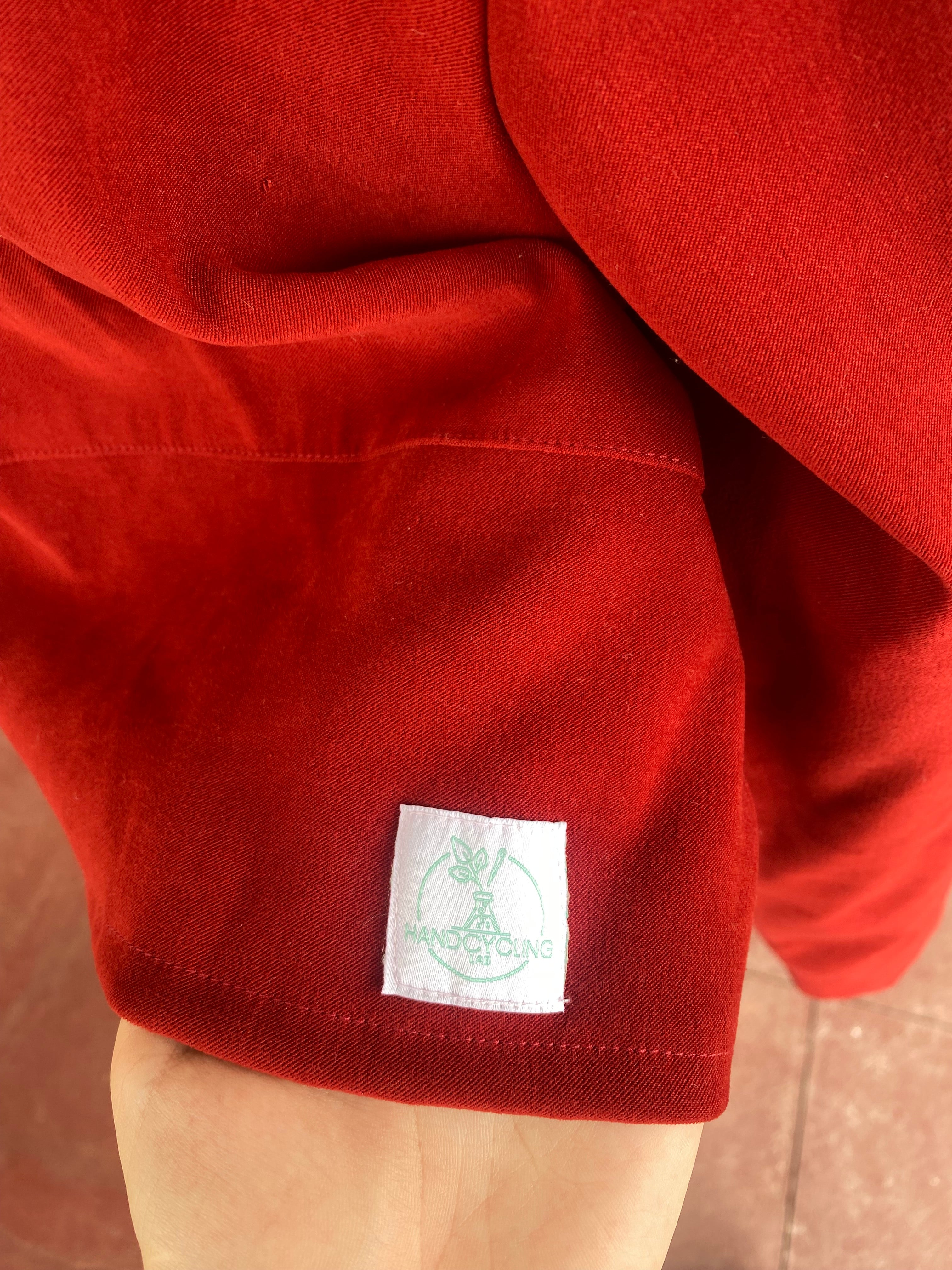 Cropped Jacket • T. 36 à 42 • Surchemise veste courte rouge foncé