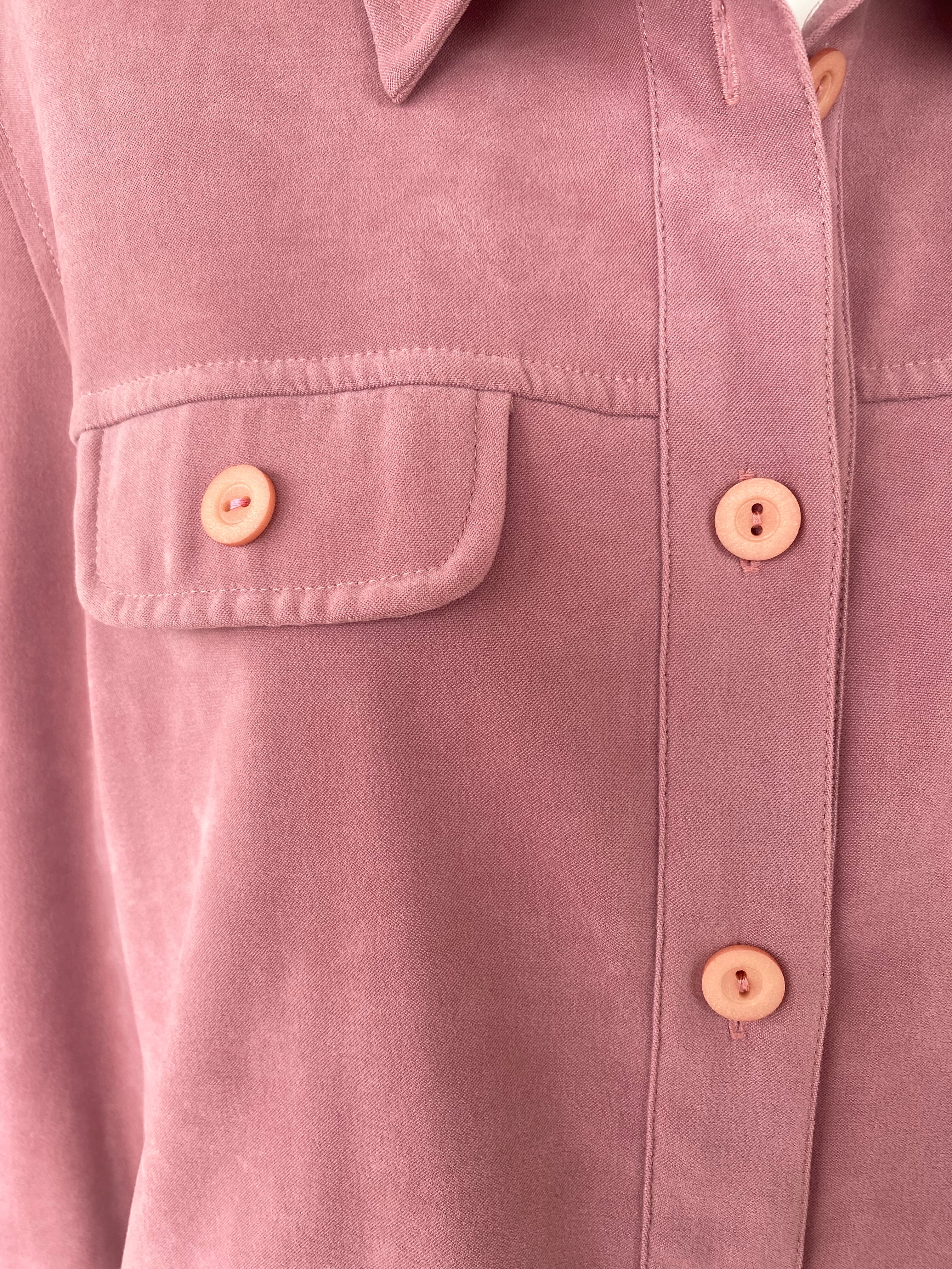 Cropped Jacket • T. 34 à 38 • Surchemise veste courte rose foncé