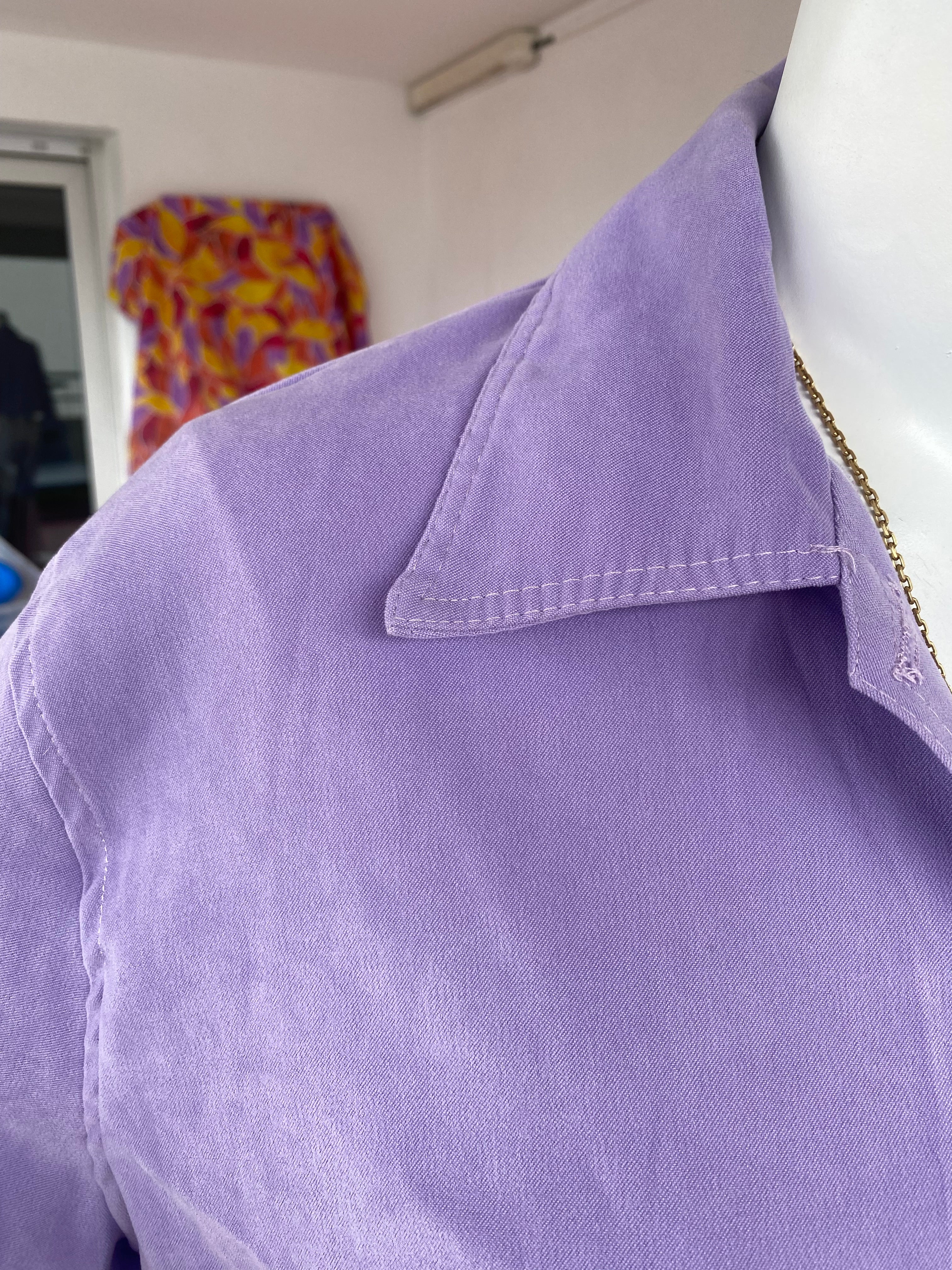 Cropped Jacket • T. 36 à 40 • Surchemise veste courte lila incroyable