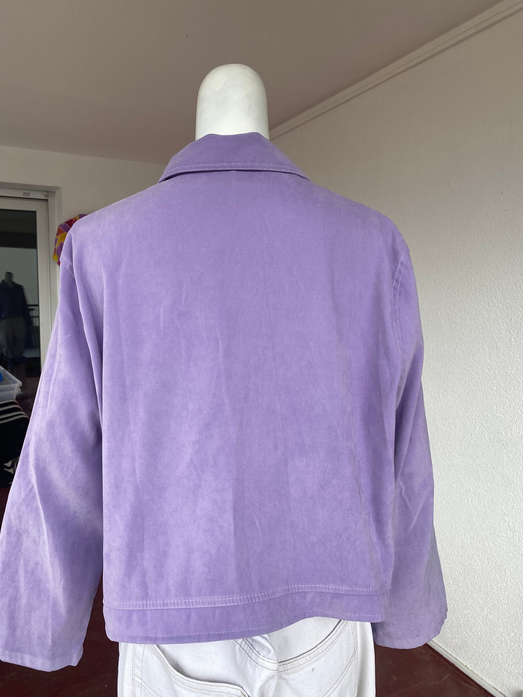Cropped Jacket • T. 36 à 40 • Surchemise veste courte lila incroyable