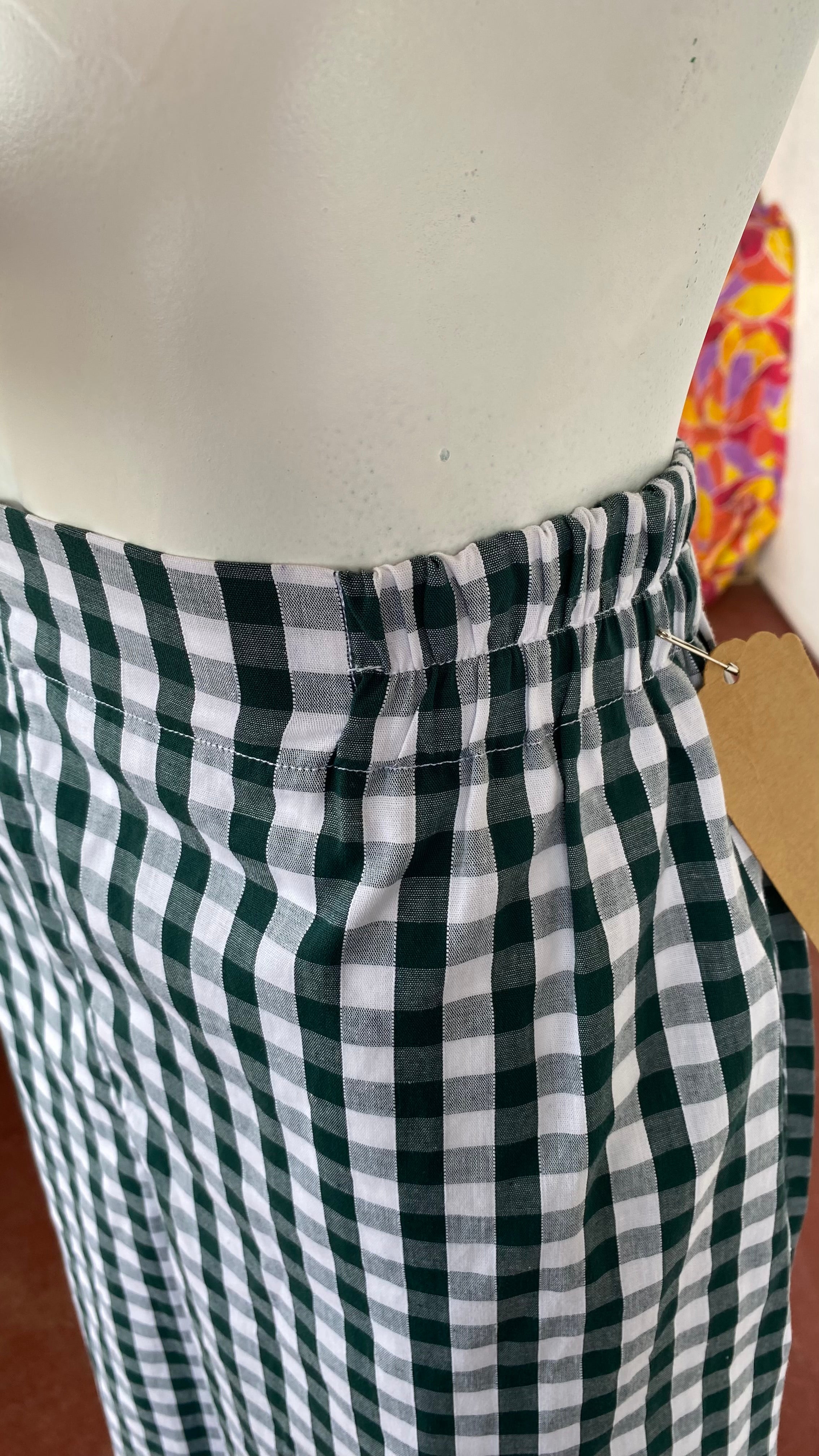 Pants • T.M  • Pantalon upcyclé vichy vert