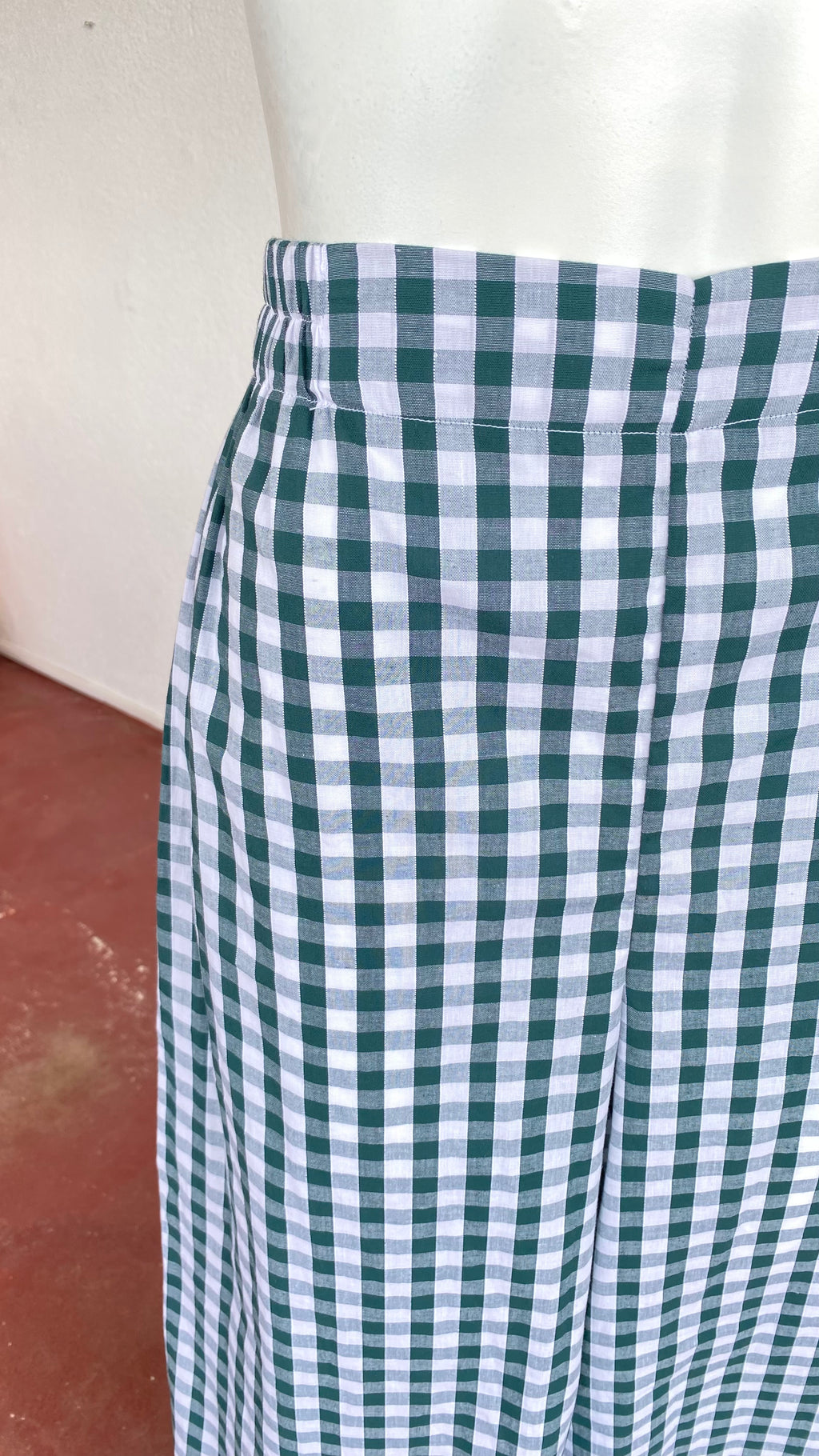 Pants • T.M  • Pantalon upcyclé vichy vert