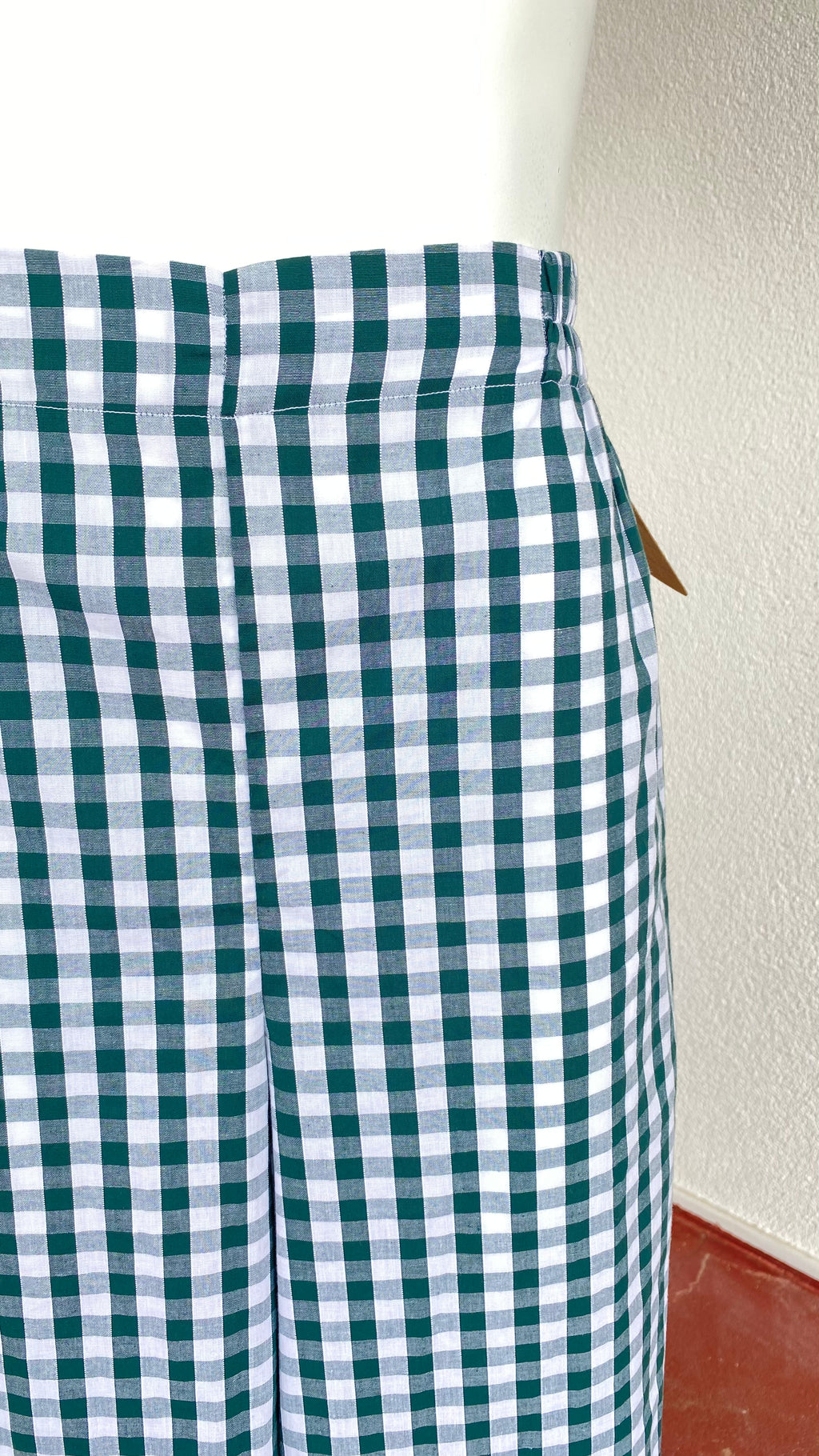 Pants • T.M  • Pantalon upcyclé vichy vert