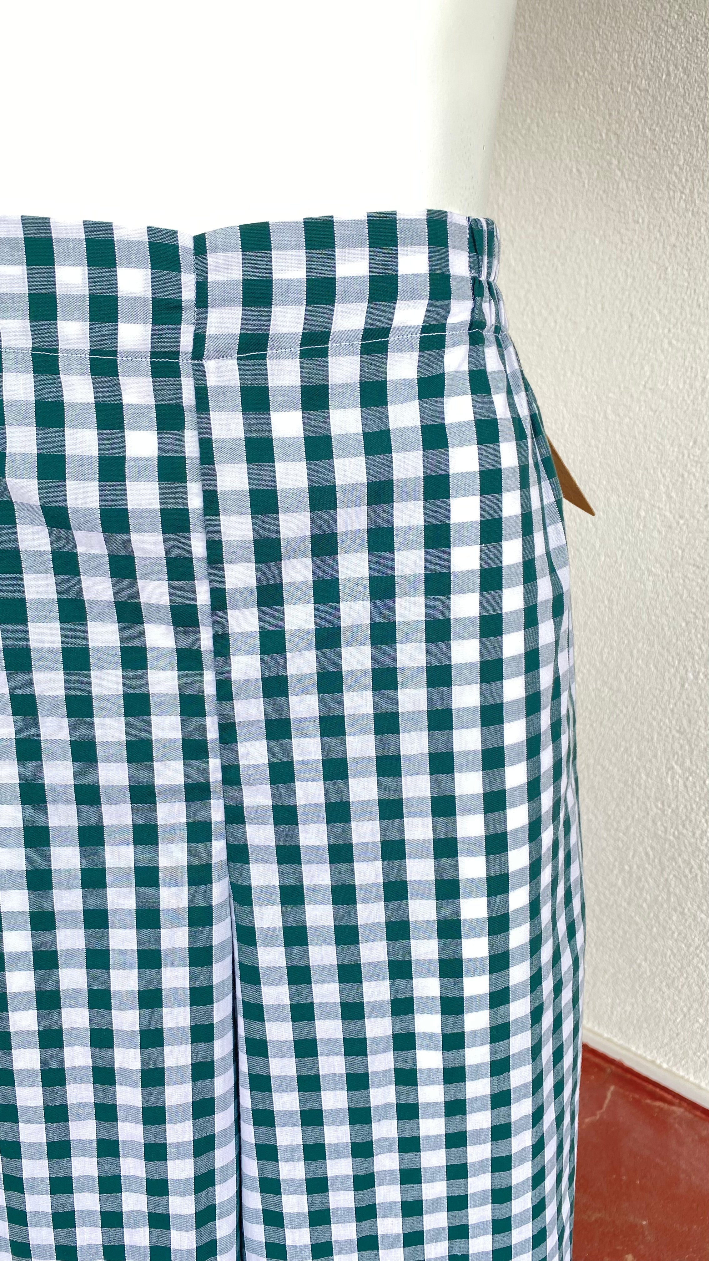 Pants • T.M  • Pantalon upcyclé vichy vert