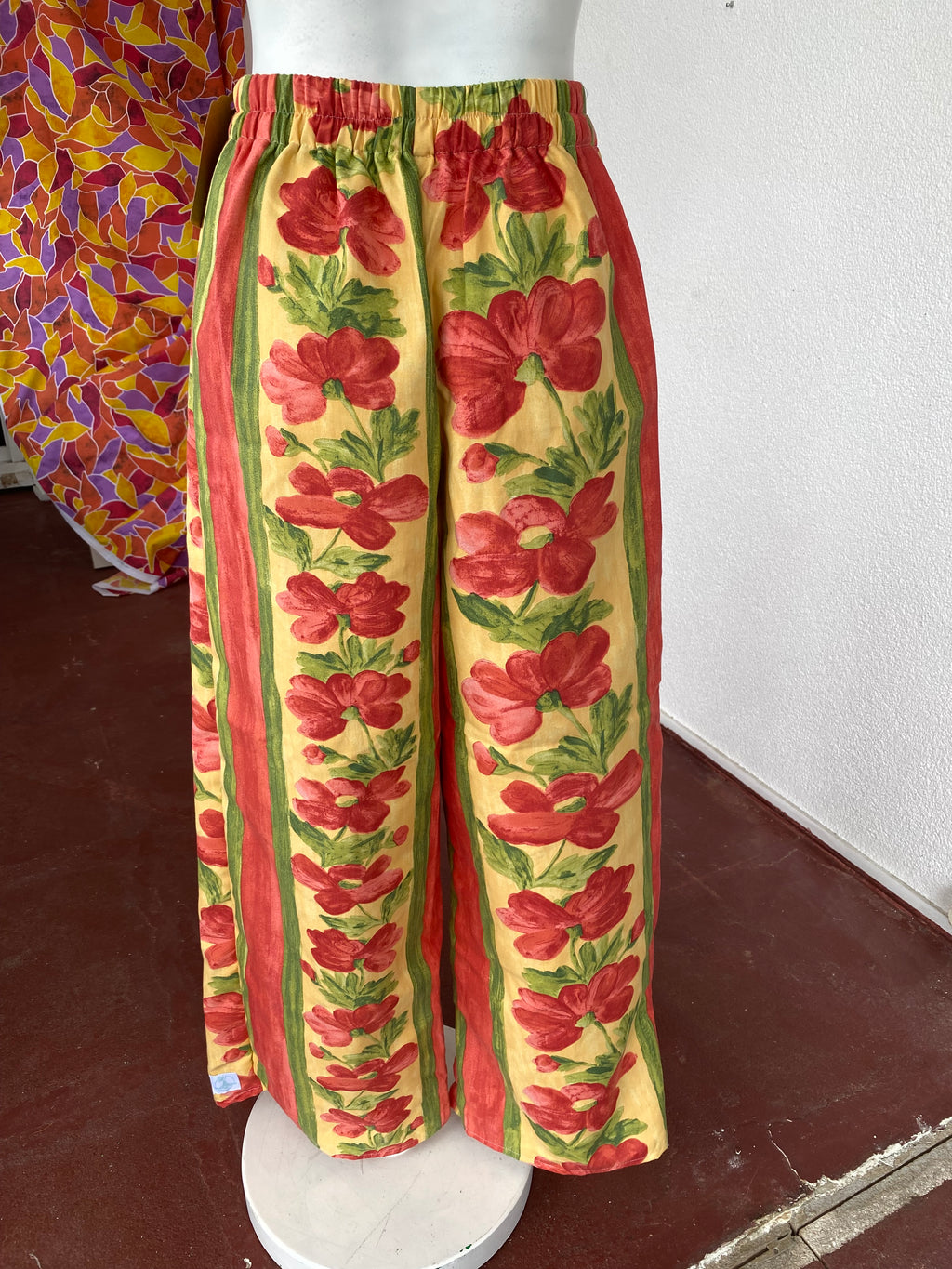 .Pants • T.XS/S, M et L • Pantalon upcyclé rayé rouge et vert
