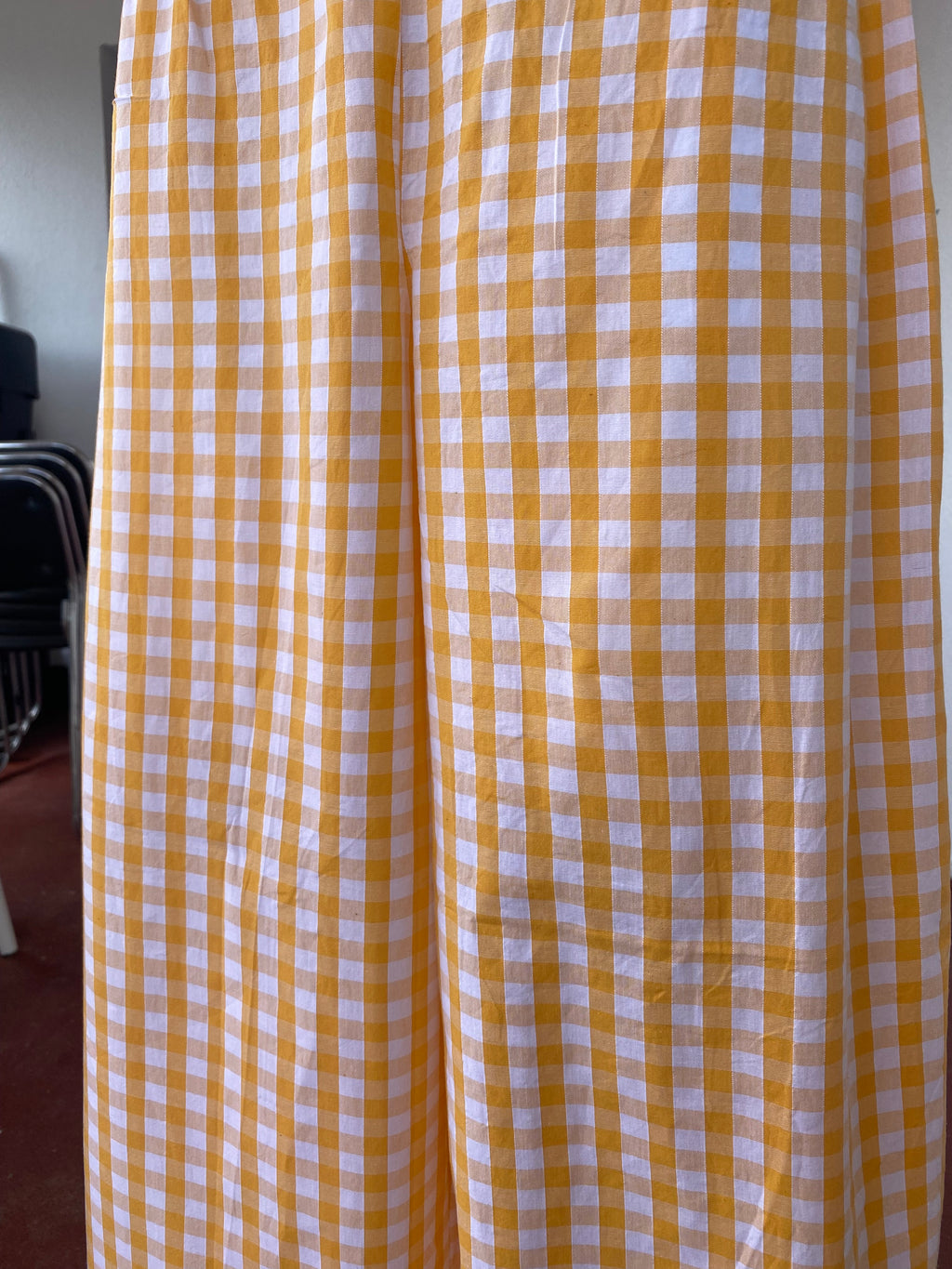 .Pants • Taille XS/S, M et L  • Pantalon vichy orange/abricot