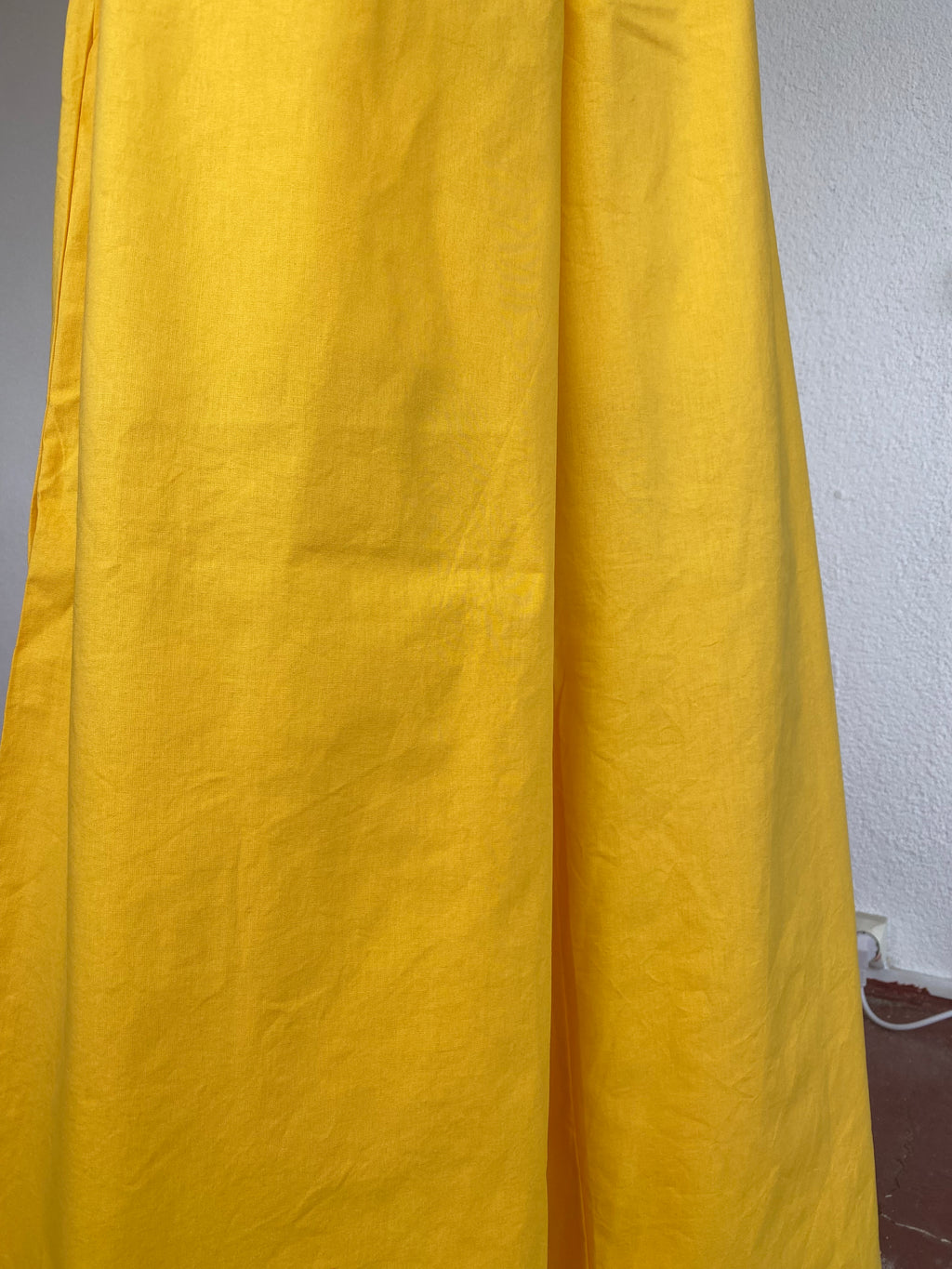 Pants • Taille M • Pantalon upcyclé coton jaune poussin
