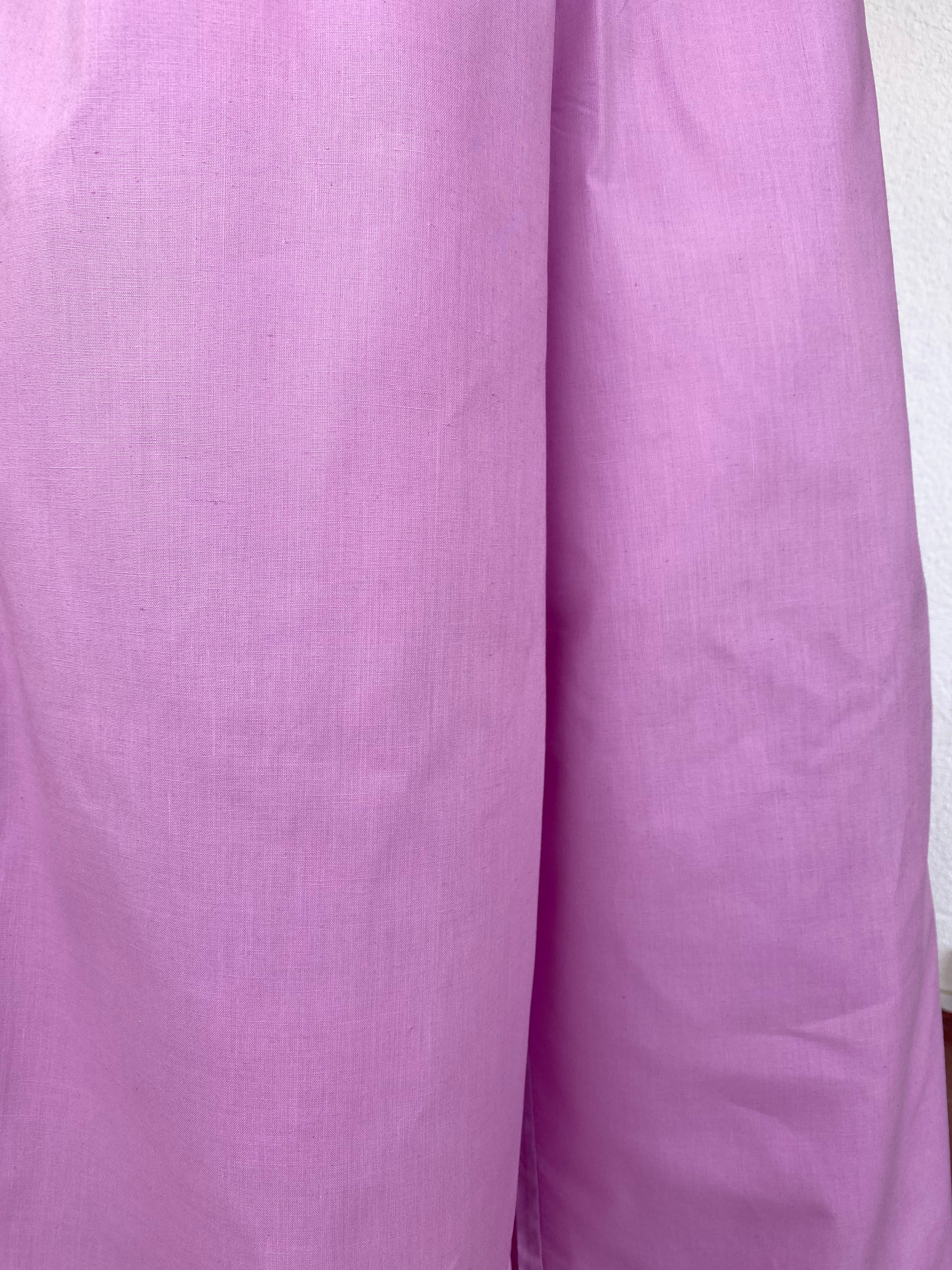 Pants • T.M et L • Pantalon upcyclé coton lila rosé