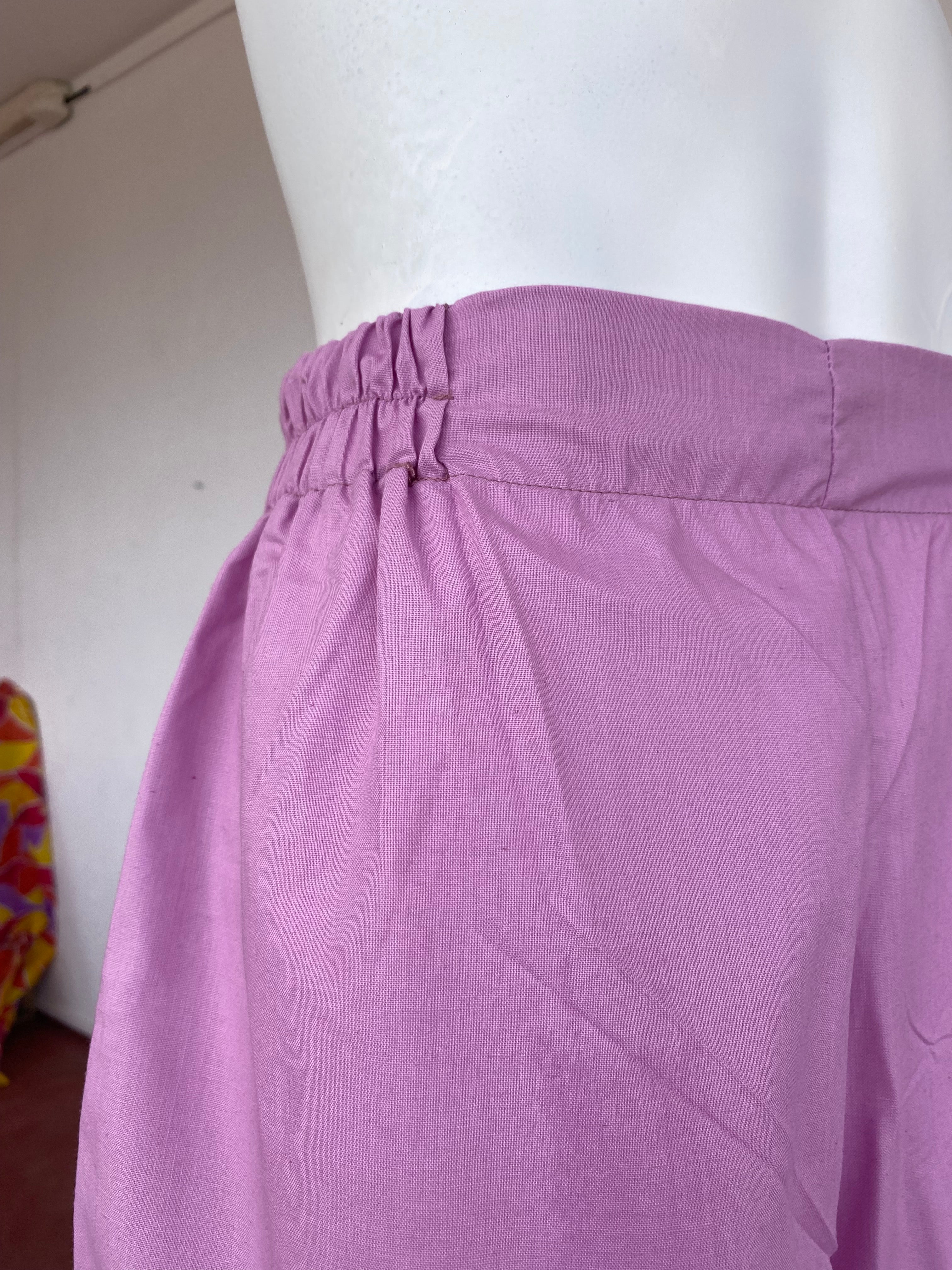 Pants • T.M et L • Pantalon upcyclé coton lila rosé