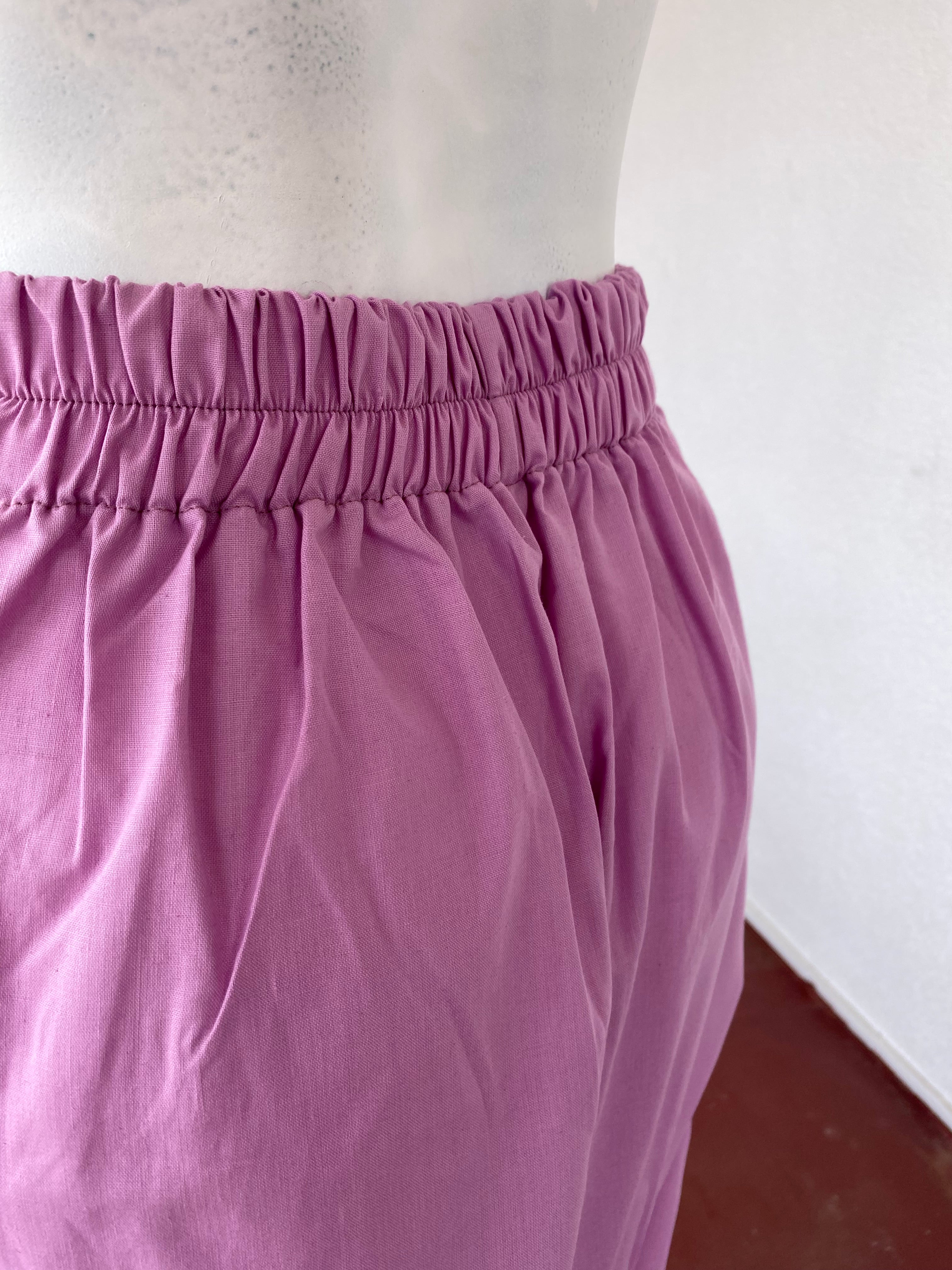Pants • T.M et L • Pantalon upcyclé coton lila rosé