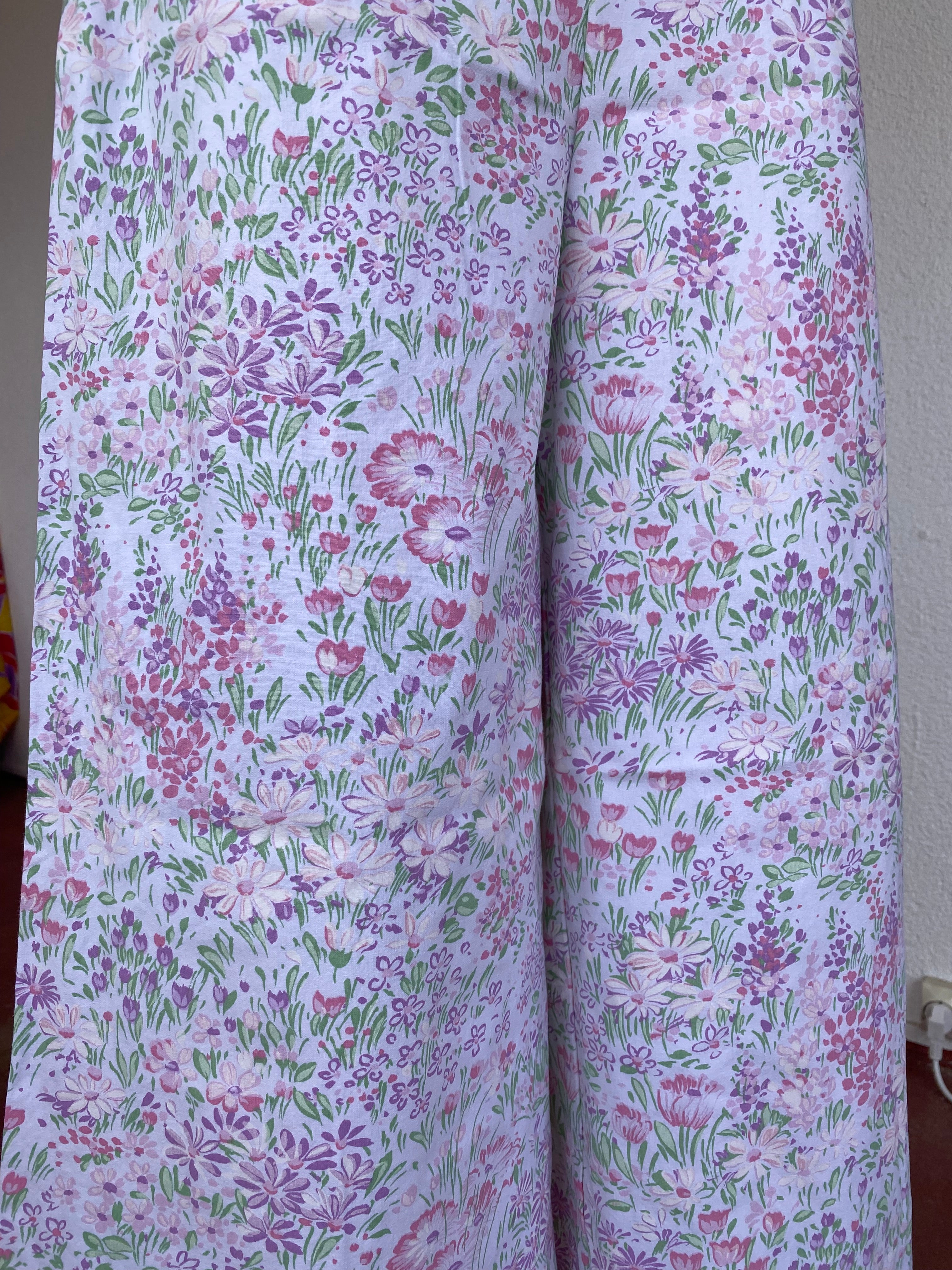 Pants • Taille XS/S • Pantalon upcyclé liberty rose lila vert