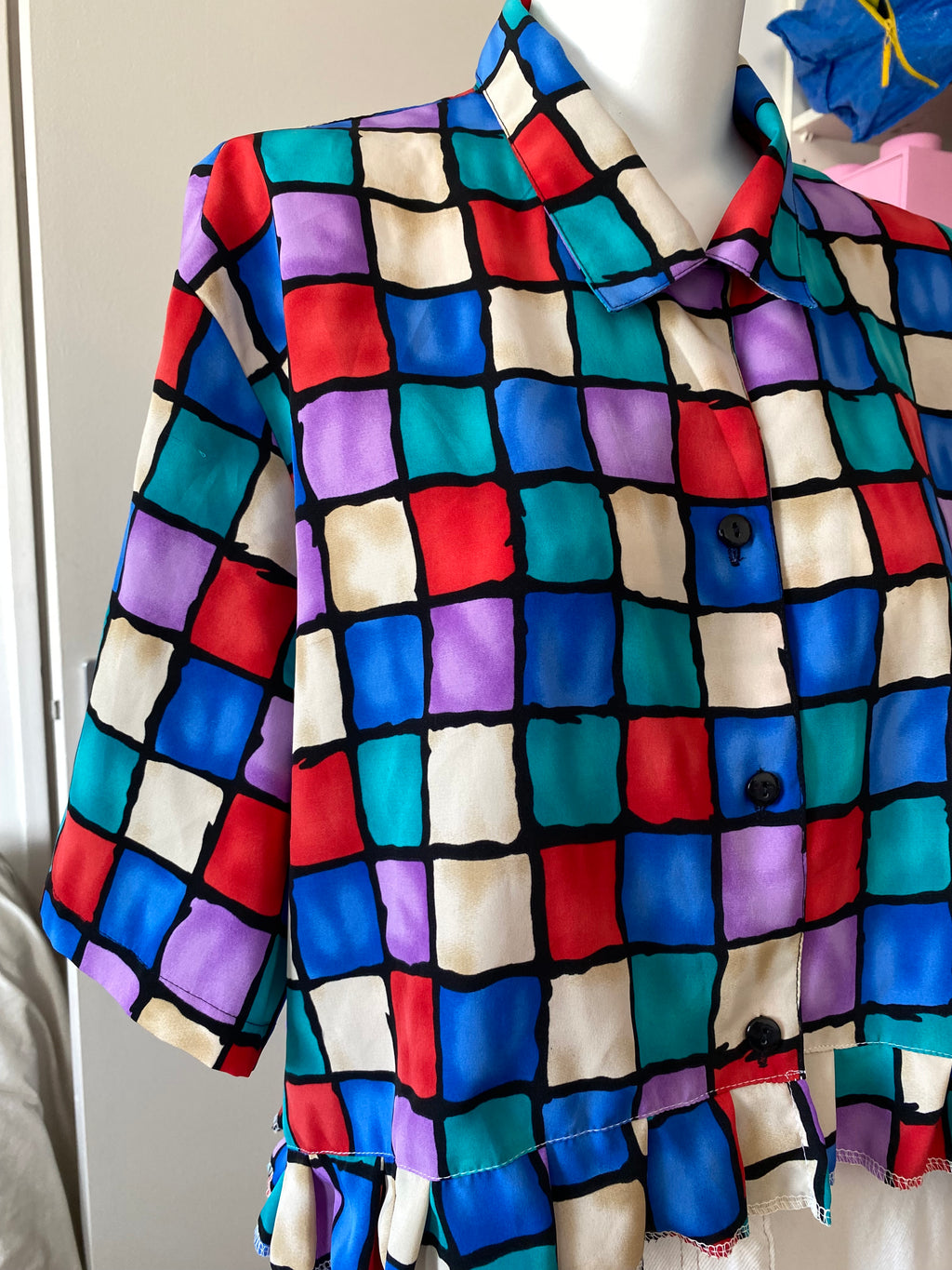 Froufrou • T. 38 à 46 • Chemise carreaux colorés