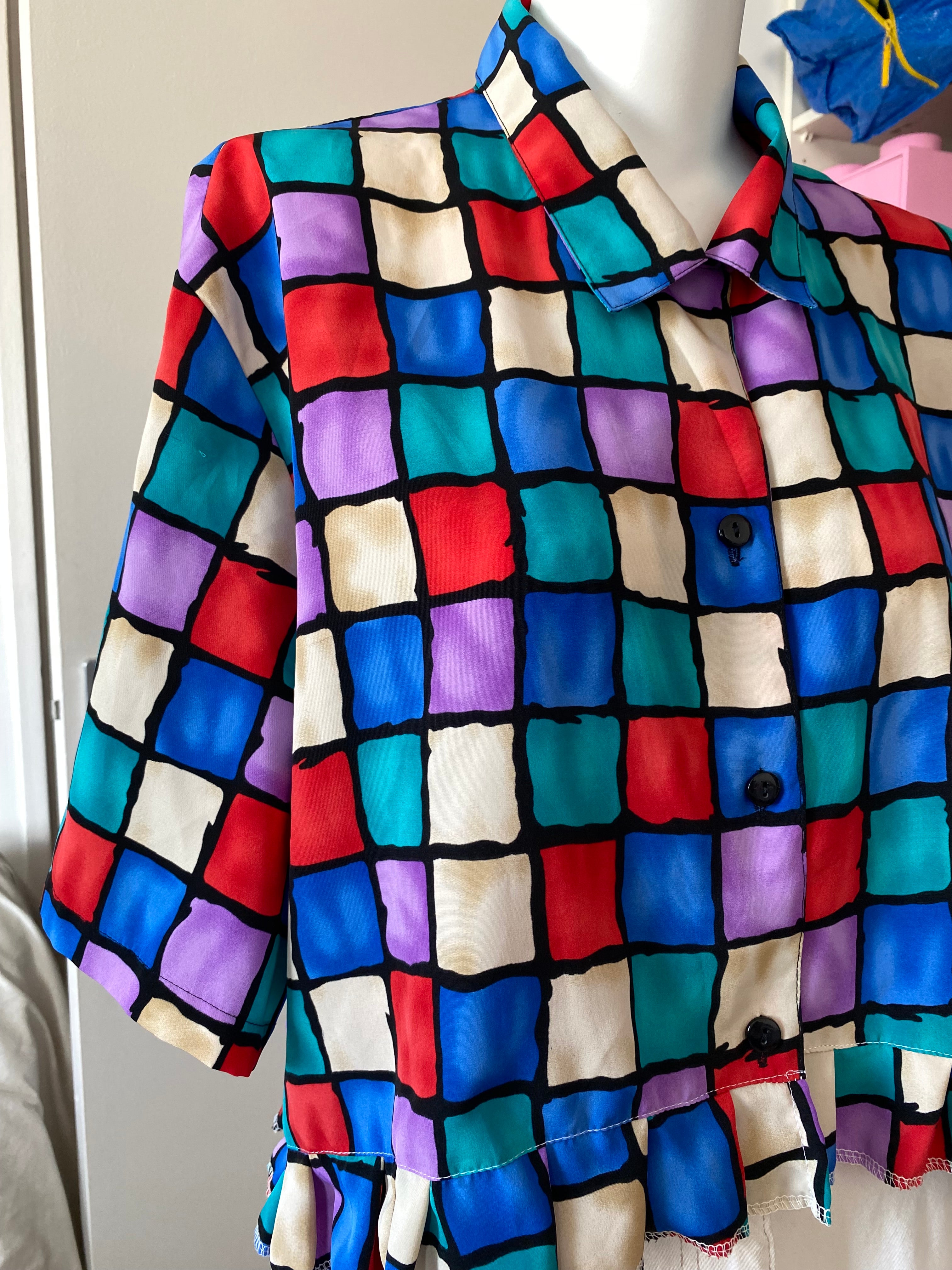 Froufrou • T. 38 à 46 • Chemise carreaux colorés