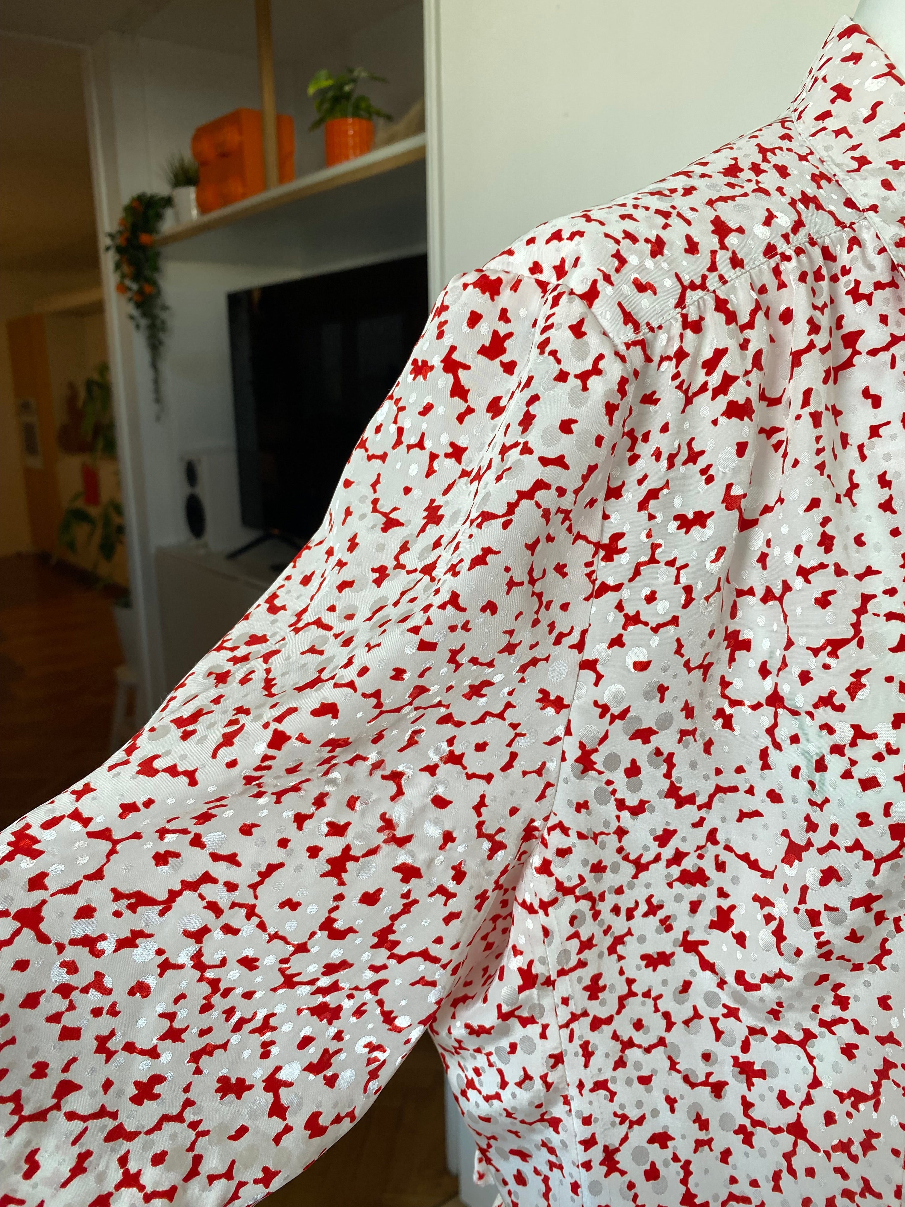 Froufrou • T. 36 à 40 • Chemise satiné points rouge