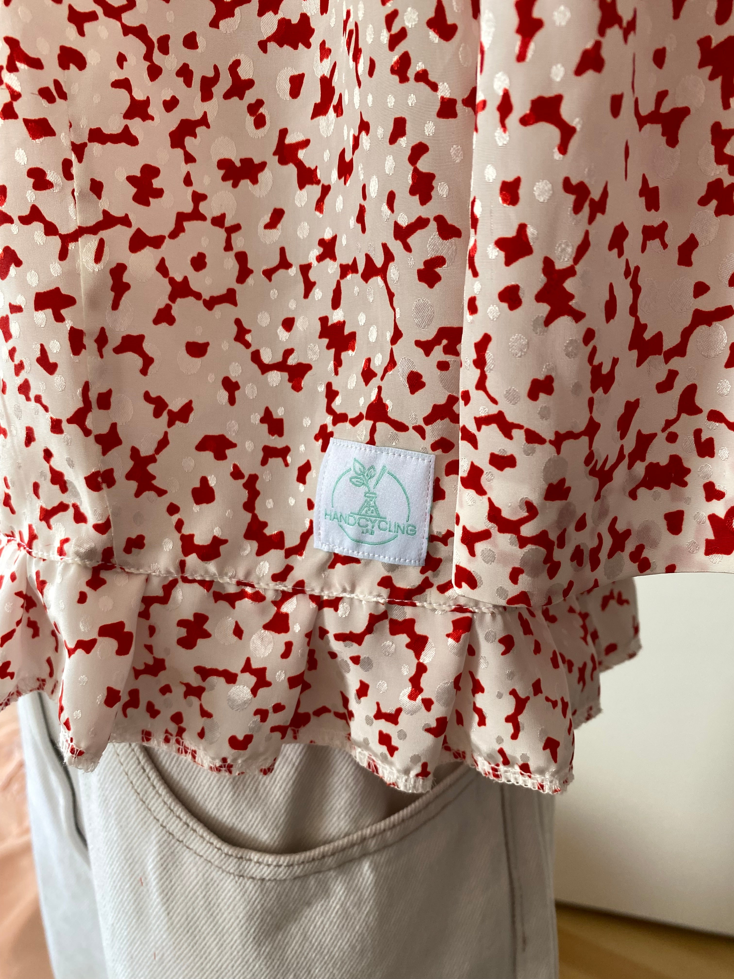 Froufrou • T. 36 à 40 • Chemise satiné points rouge