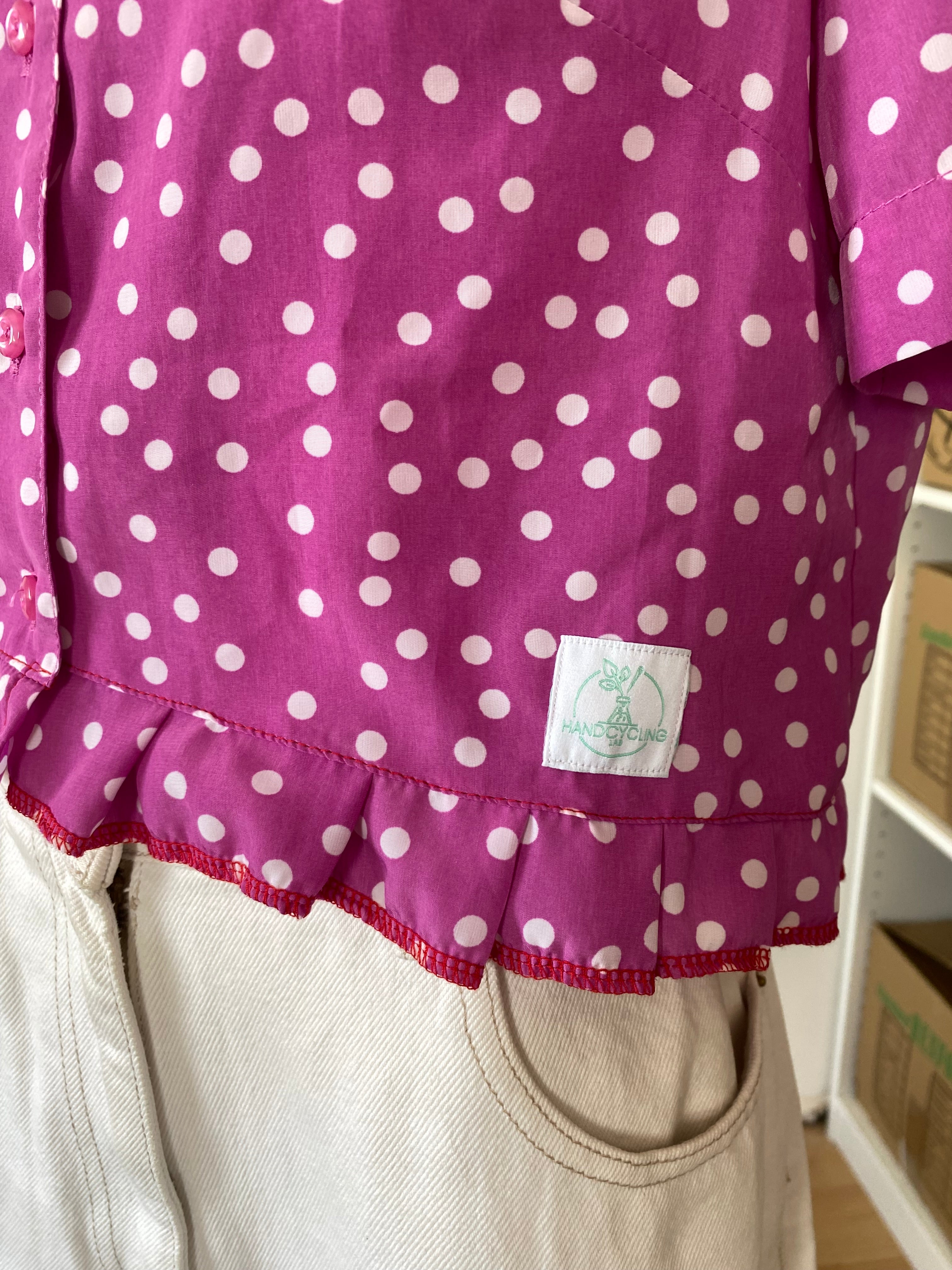 Froufrou • T. 32 à 36 • Chemise violette à pois