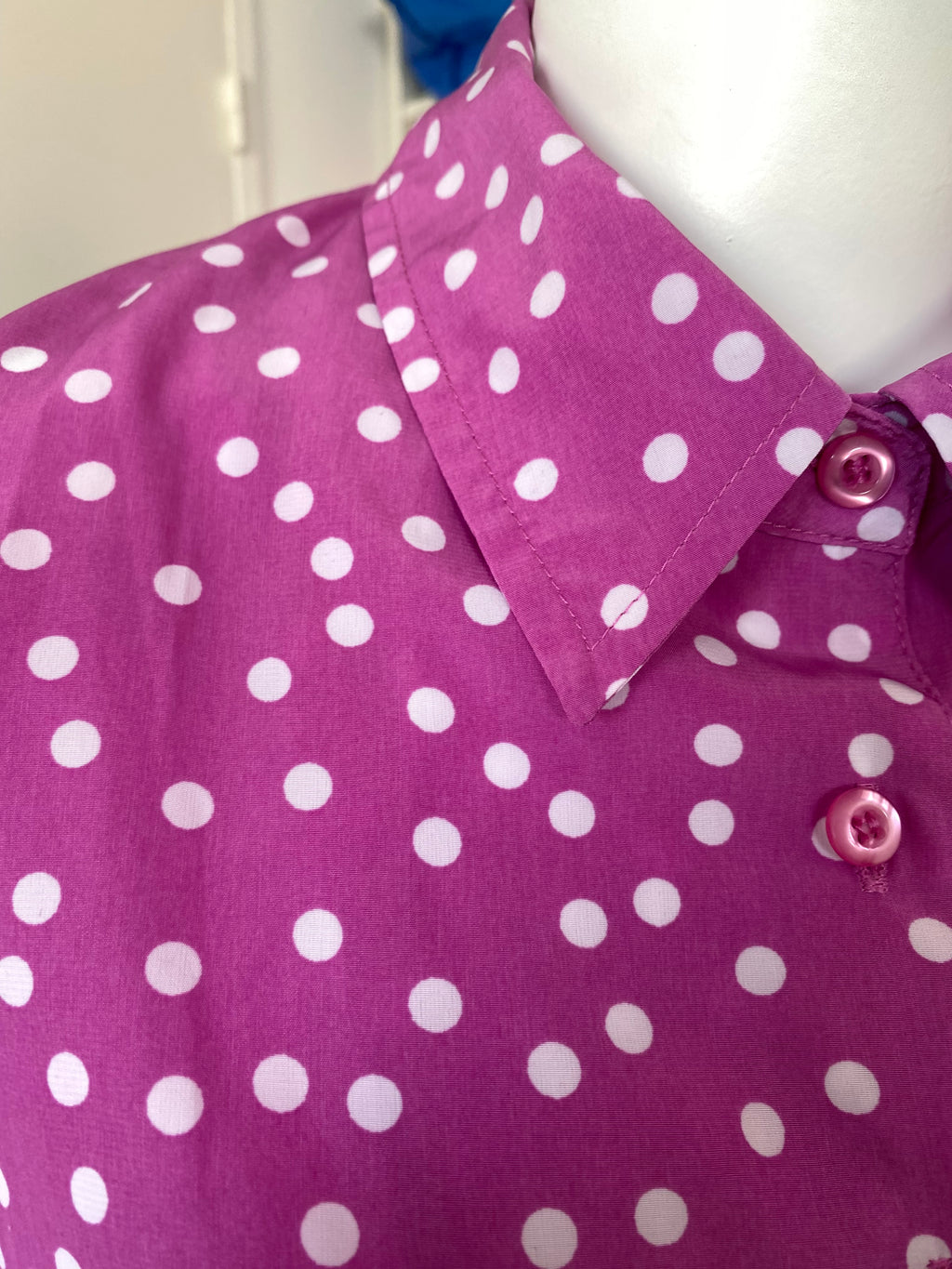 Froufrou • T. 32 à 36 • Chemise violette à pois