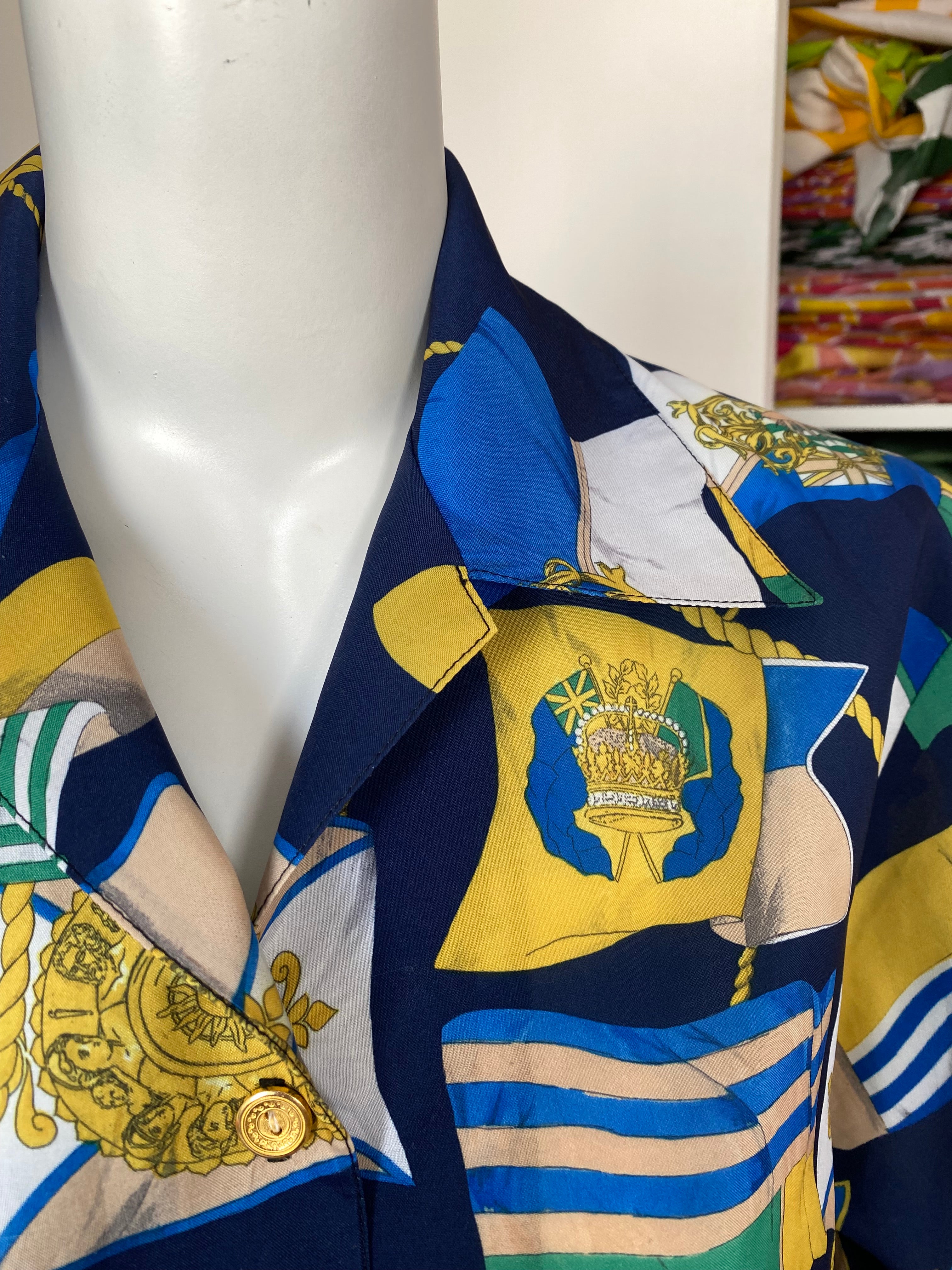 Froufrou • T. 34 à 40 • Chemise marine à motifs