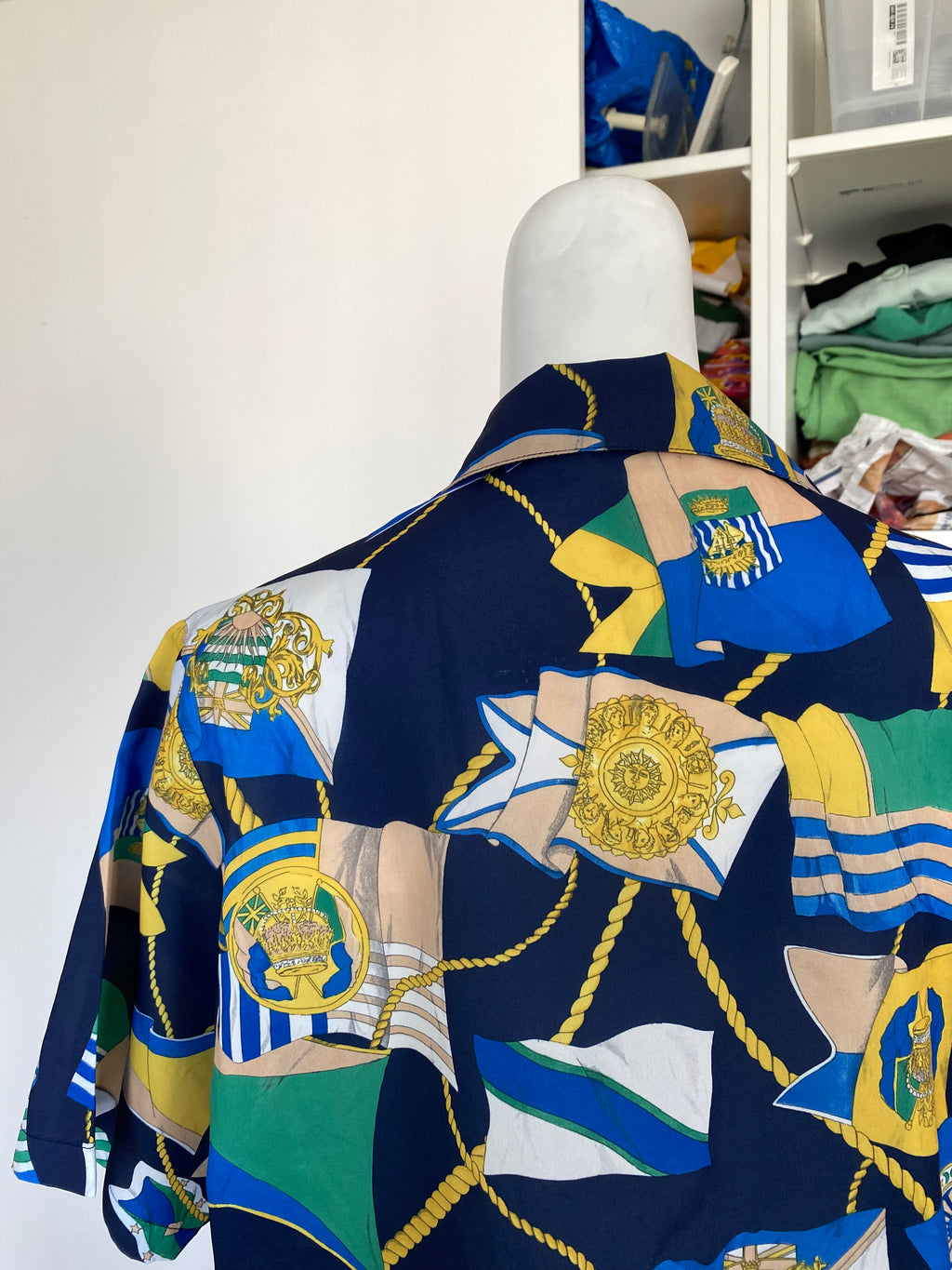 Froufrou • T. 34 à 40 • Chemise marine à motifs