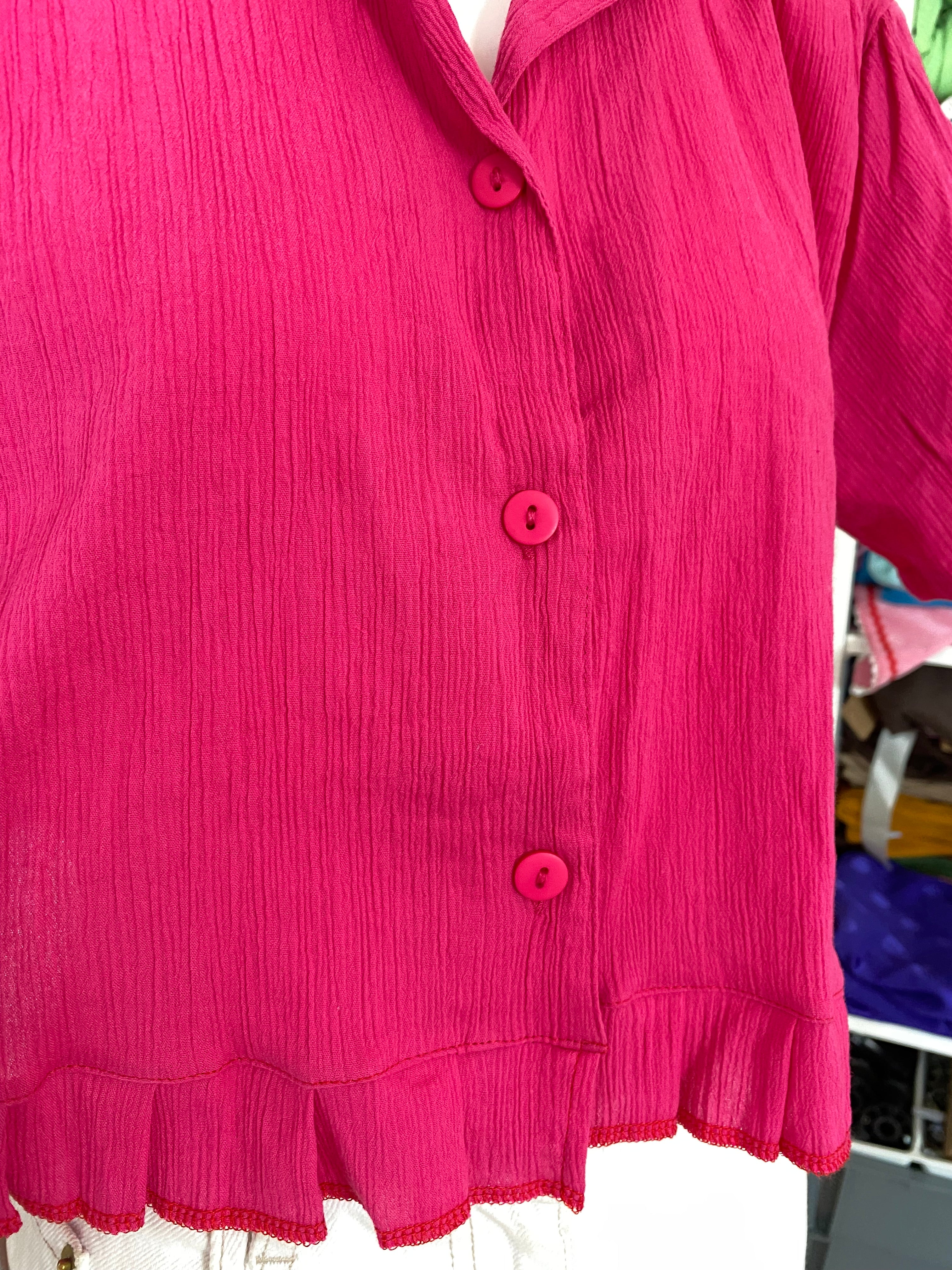 Froufrou • T. 36 à 40 • Chemise fuchsia