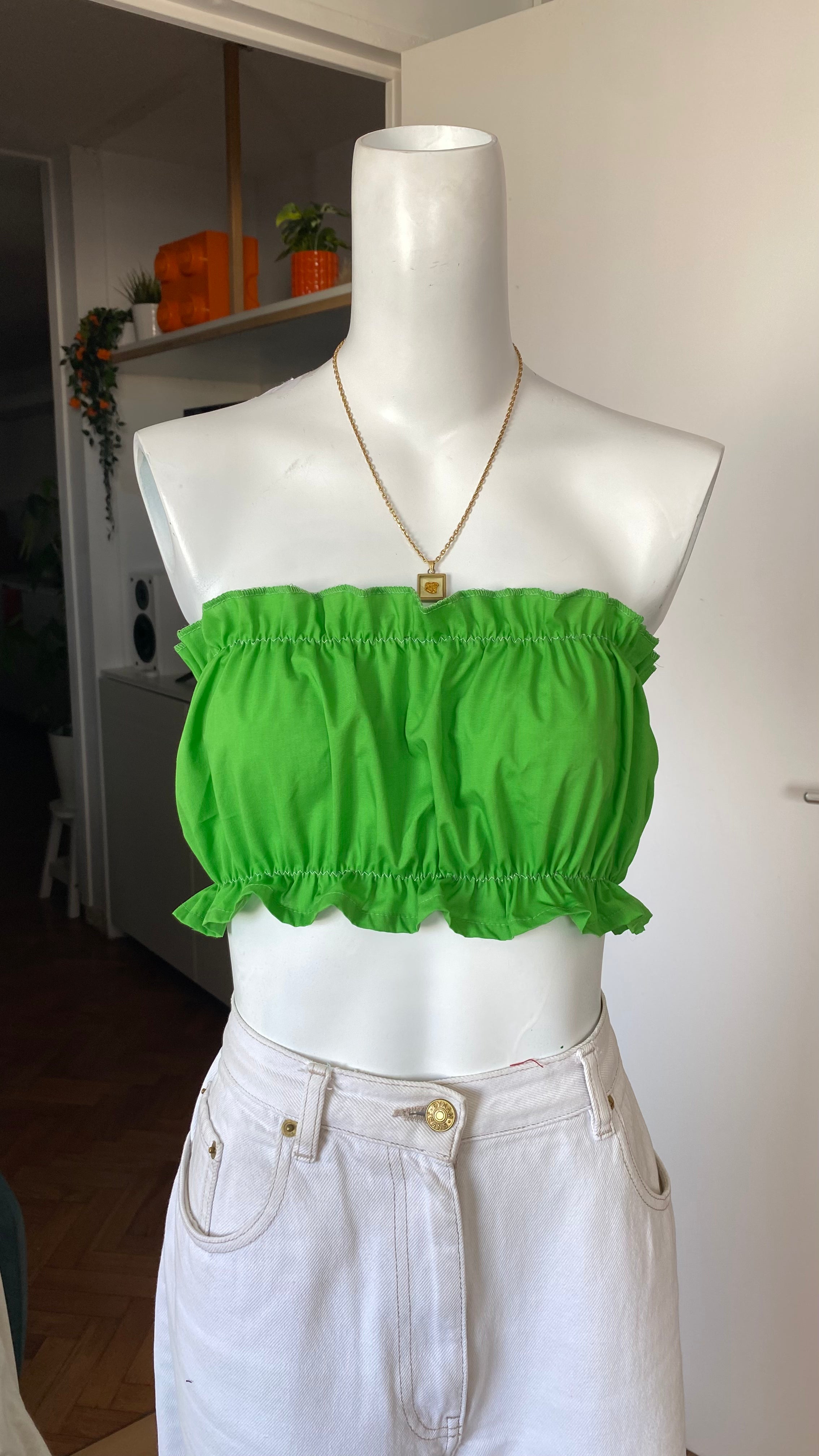 P'tis Ôh • T. S  • Bandeau vert pomme coton