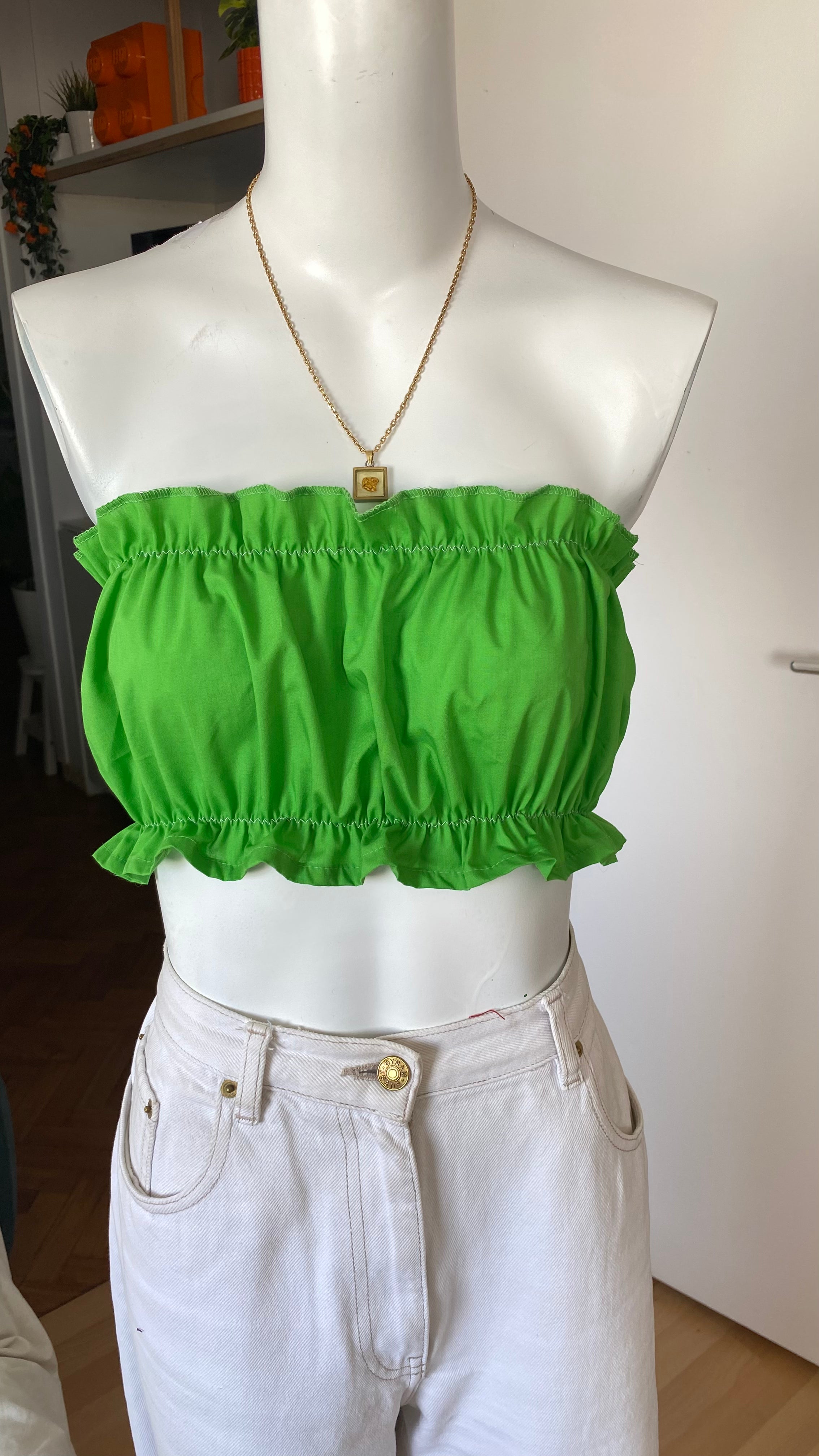 P'tis Ôh • T. S  • Bandeau vert pomme coton