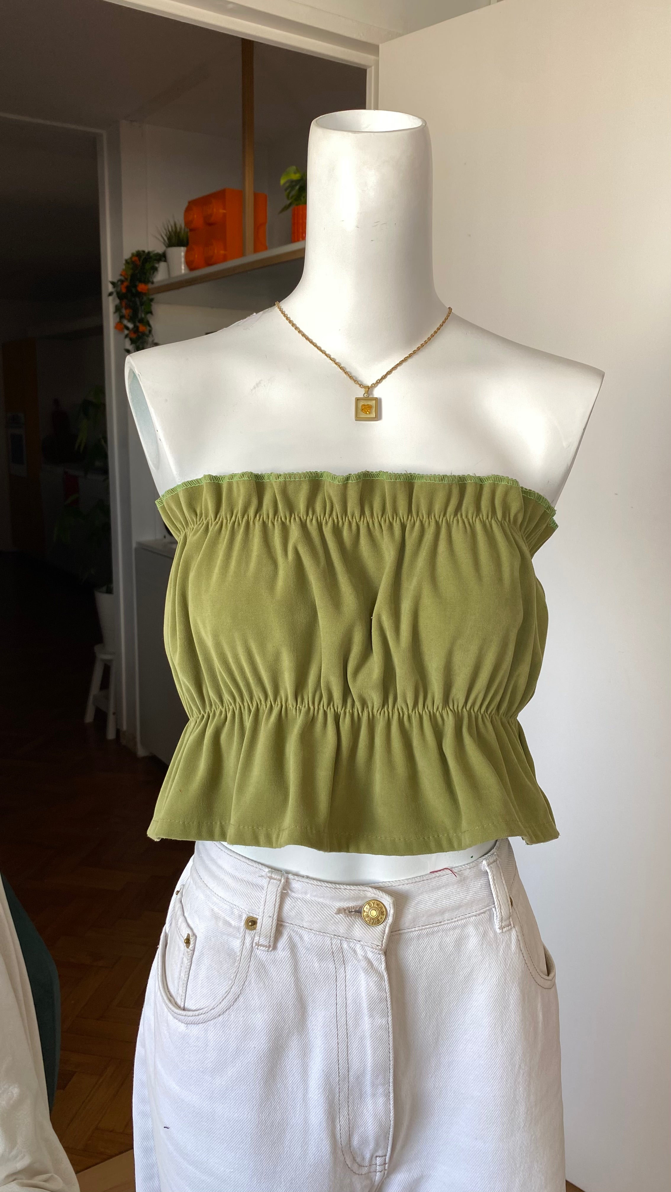 P'tis Ôh • T. XS  • Bandeau vert kaki