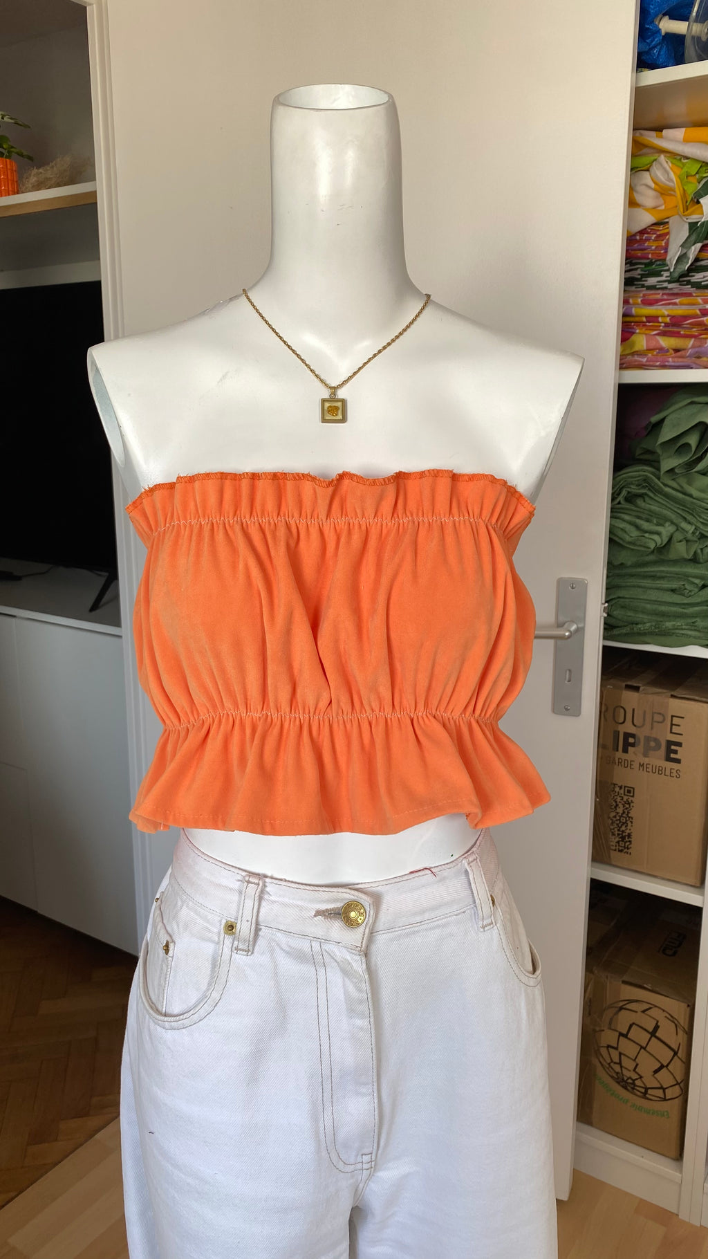 P'tis Ôh • T. XS  • Bandeau orange pétant